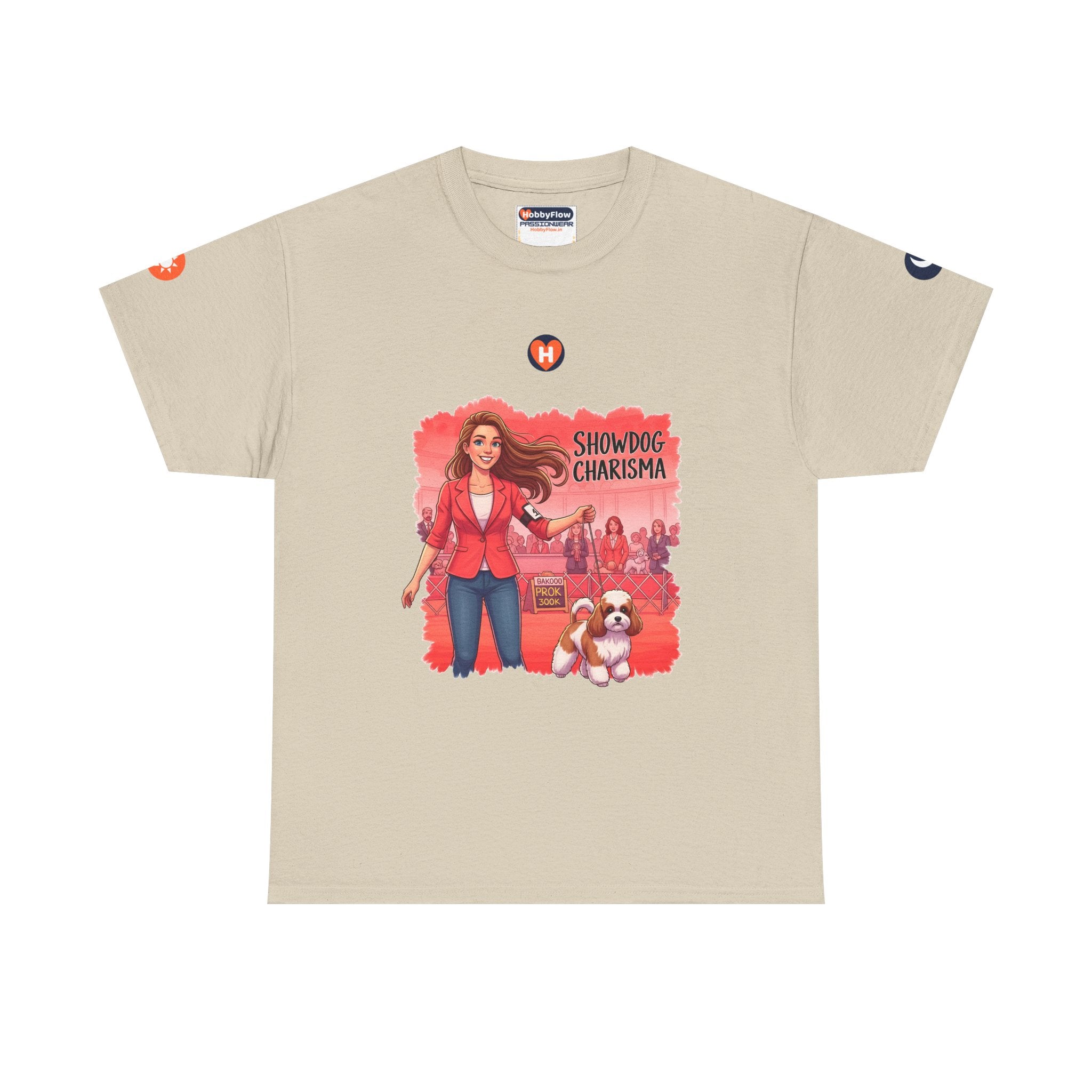 HobbyFlow #297 Dog showing Tee - Essential Animals & Pets Wear: Strut with Pride, Win Hearts Wide!