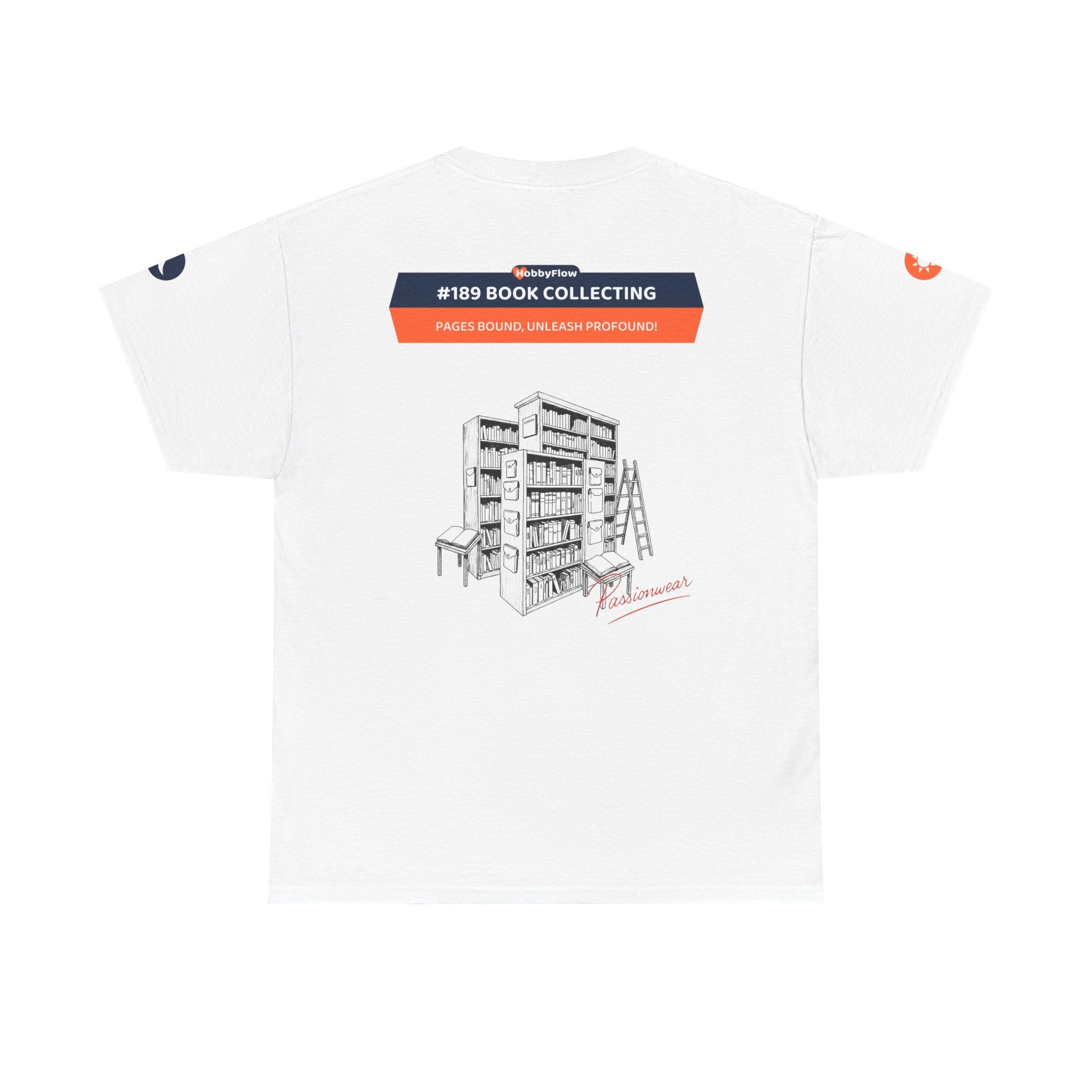 HobbyFlow #189 Book collecting Tee - Essential Games & Collecting Wear: Pages Bound, Unleash Profound!