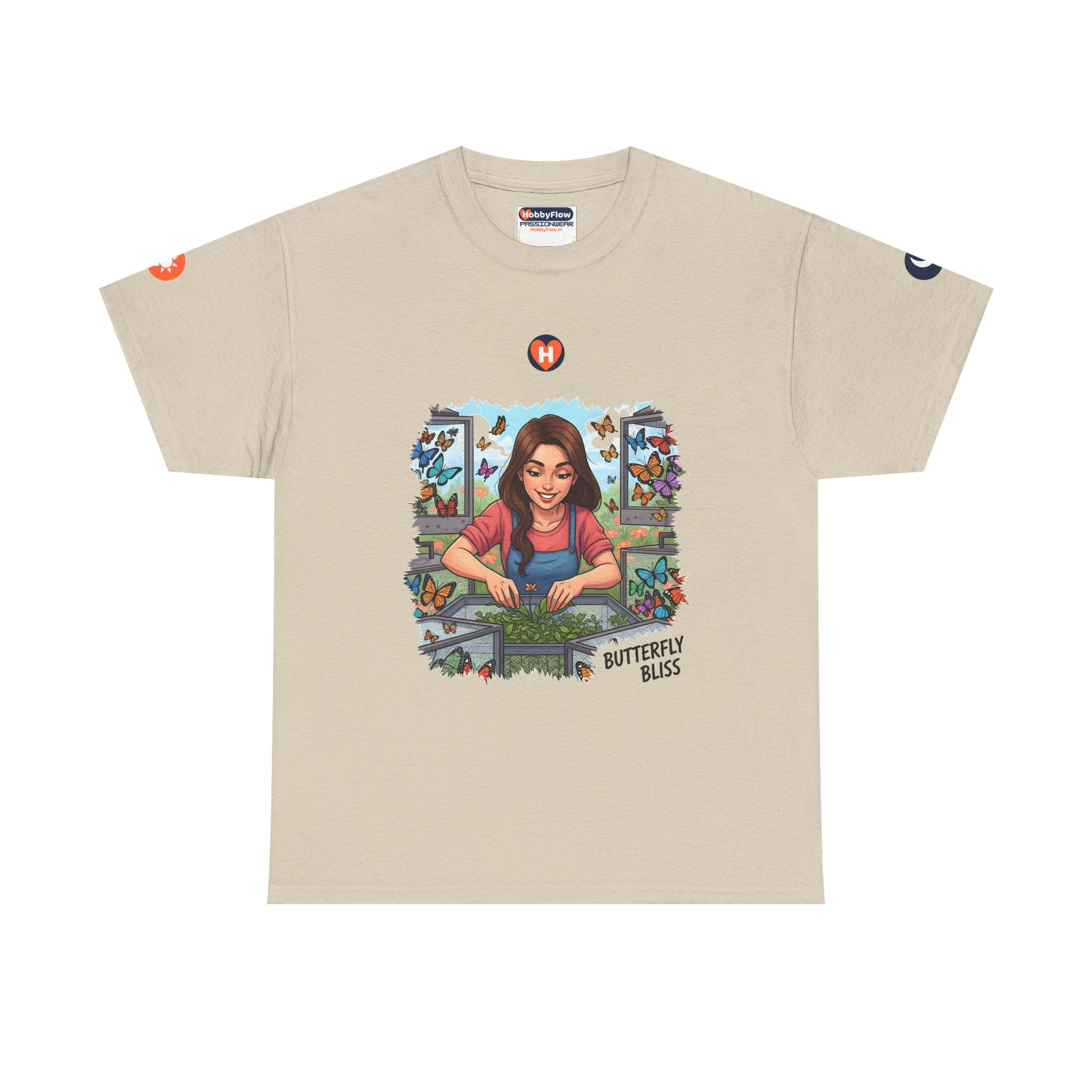 HobbyFlow #306 Butterfly breeding Tee - Essential Animals & Pets Wear: Whispers to Wings, Dance in Delight.