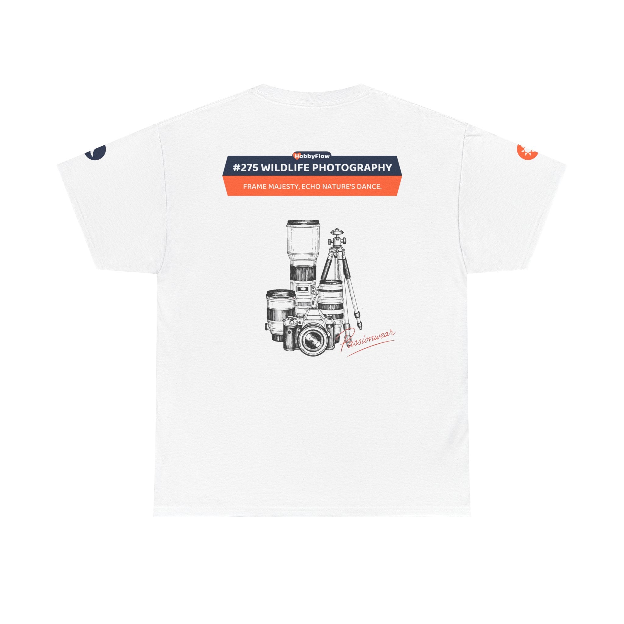 HobbyFlow #275 Wildlife photography Tee - Essential Gardening & Nature Wear: Frame Majesty, Echo Nature's Dance.