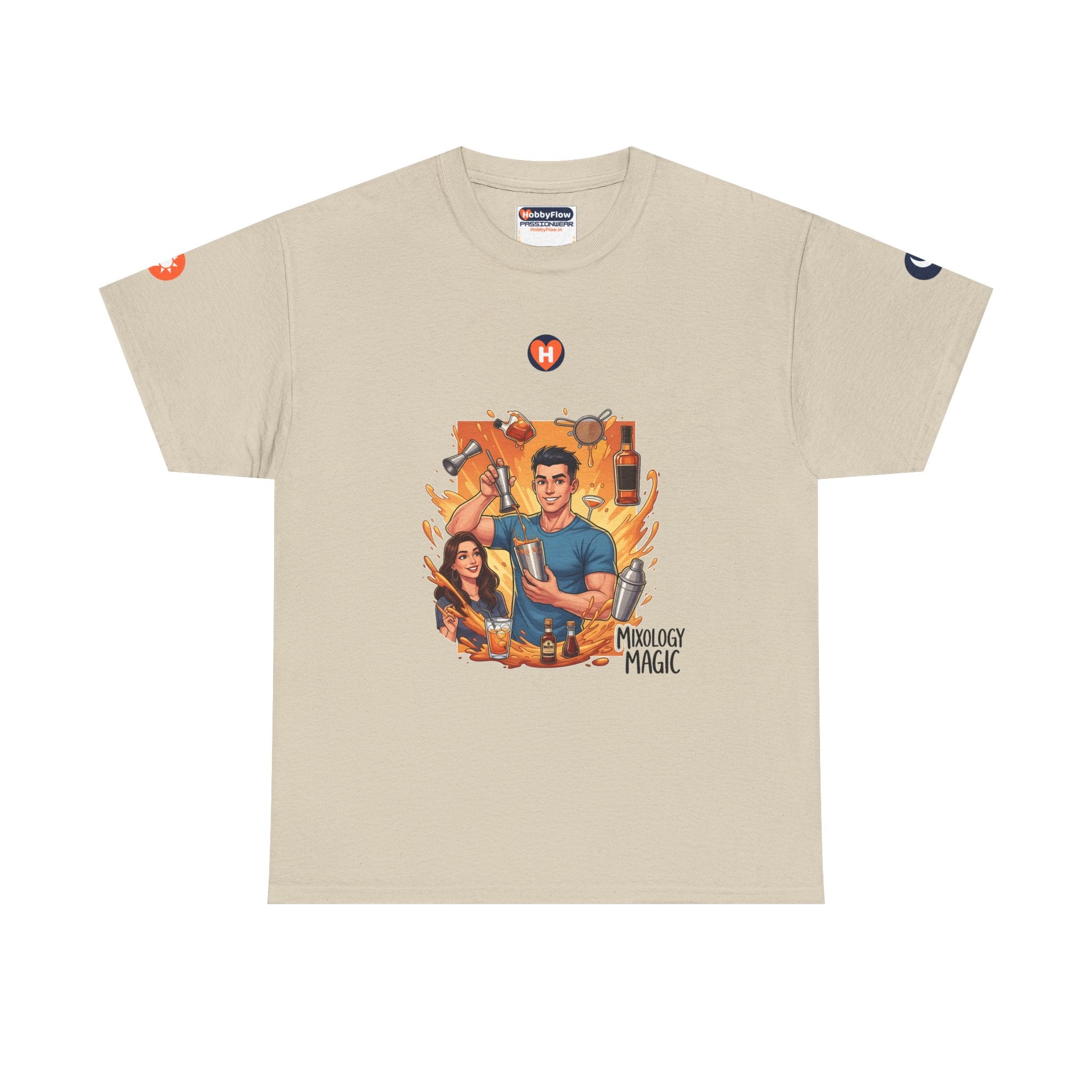 HobbyFlow #245 Cocktail mixing (Mixology) Tee - Essential Food & Drink Wear: Stir Splendor, Pour Passion, Toast Time!