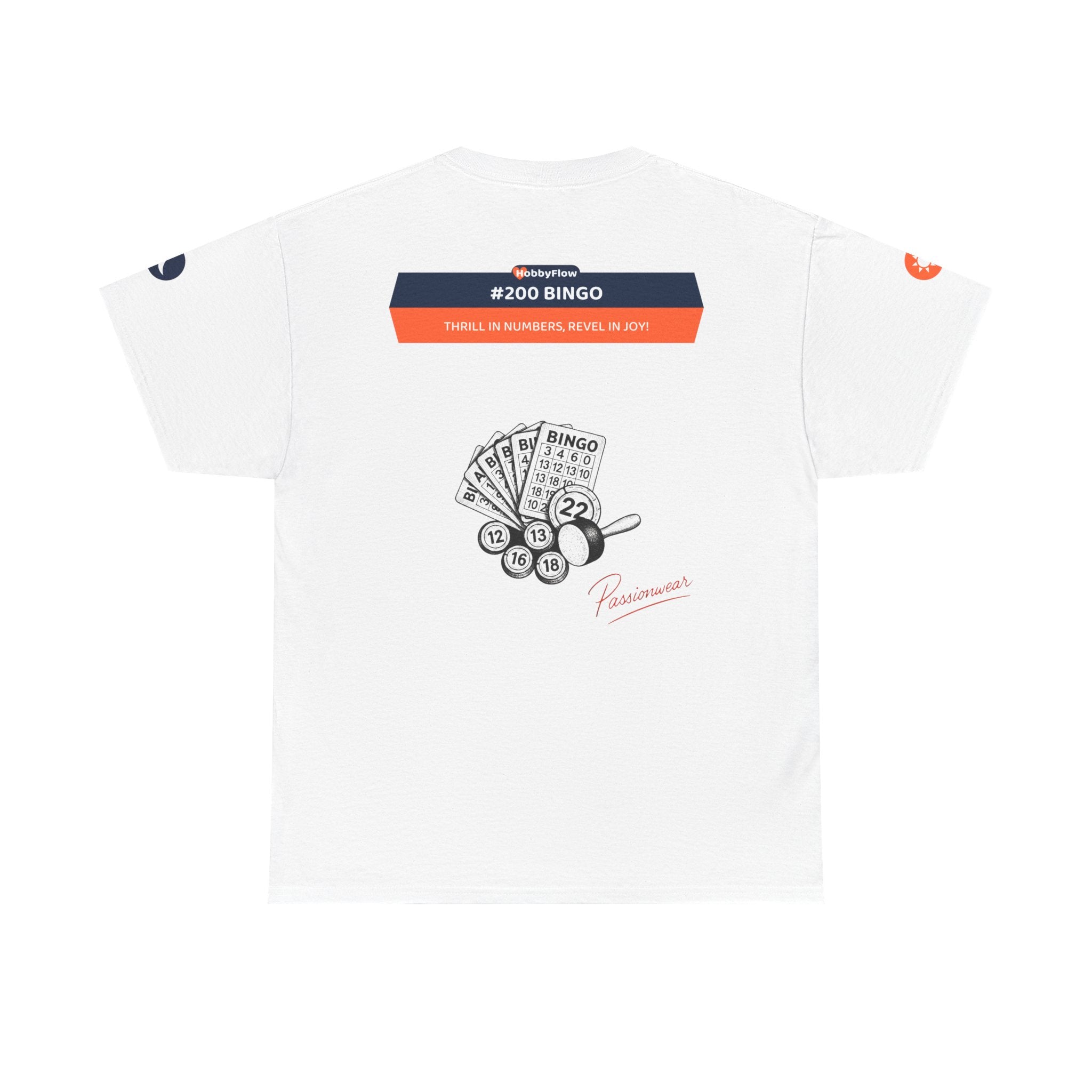HobbyFlow #200 Bingo Tee - Essential Games & Collecting Wear: Thrill in Numbers, Revel in Joy!
