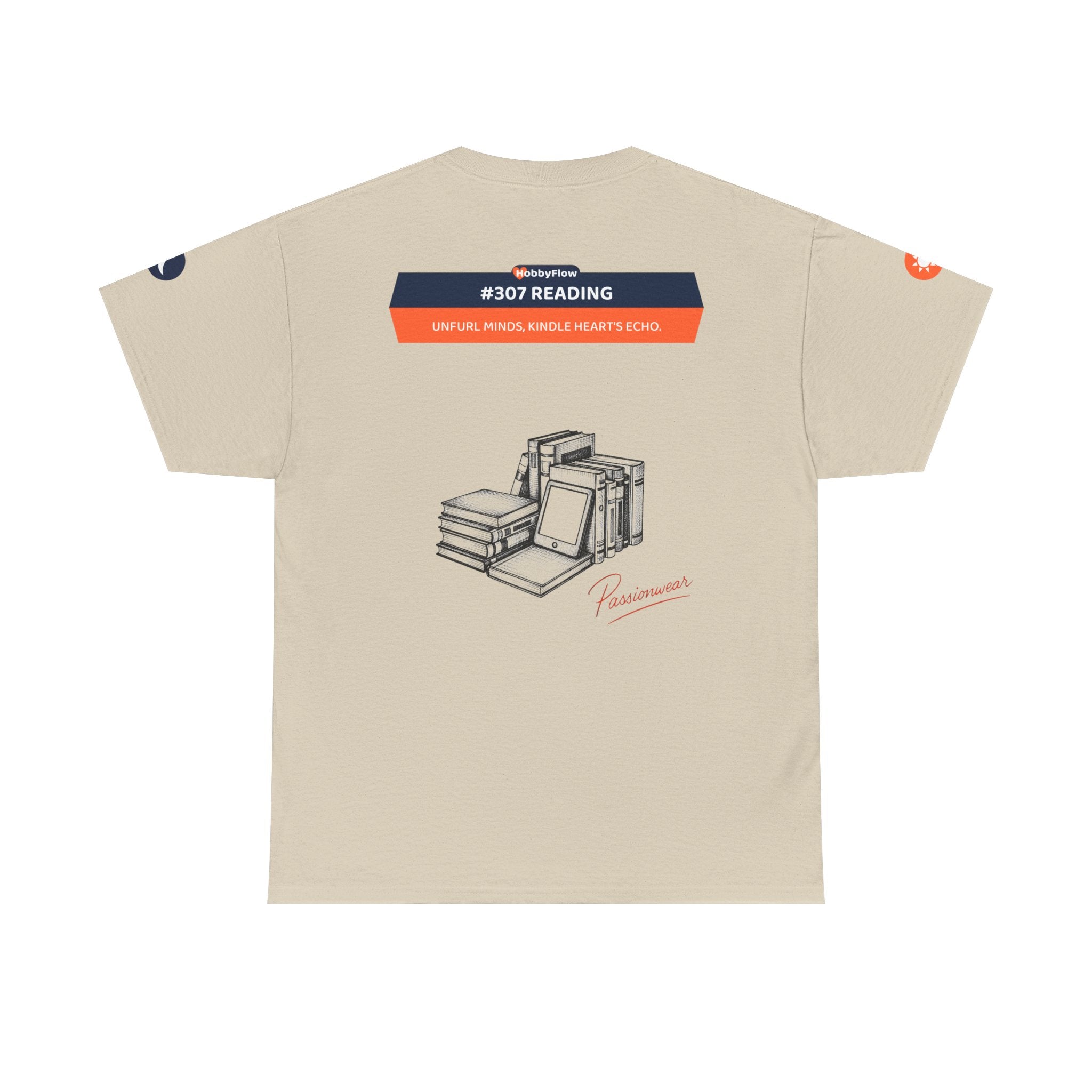 HobbyFlow #307 Reading Tee - Essential Intellectual & Educational Wear: Unfurl Minds, Kindle Heart's Echo.