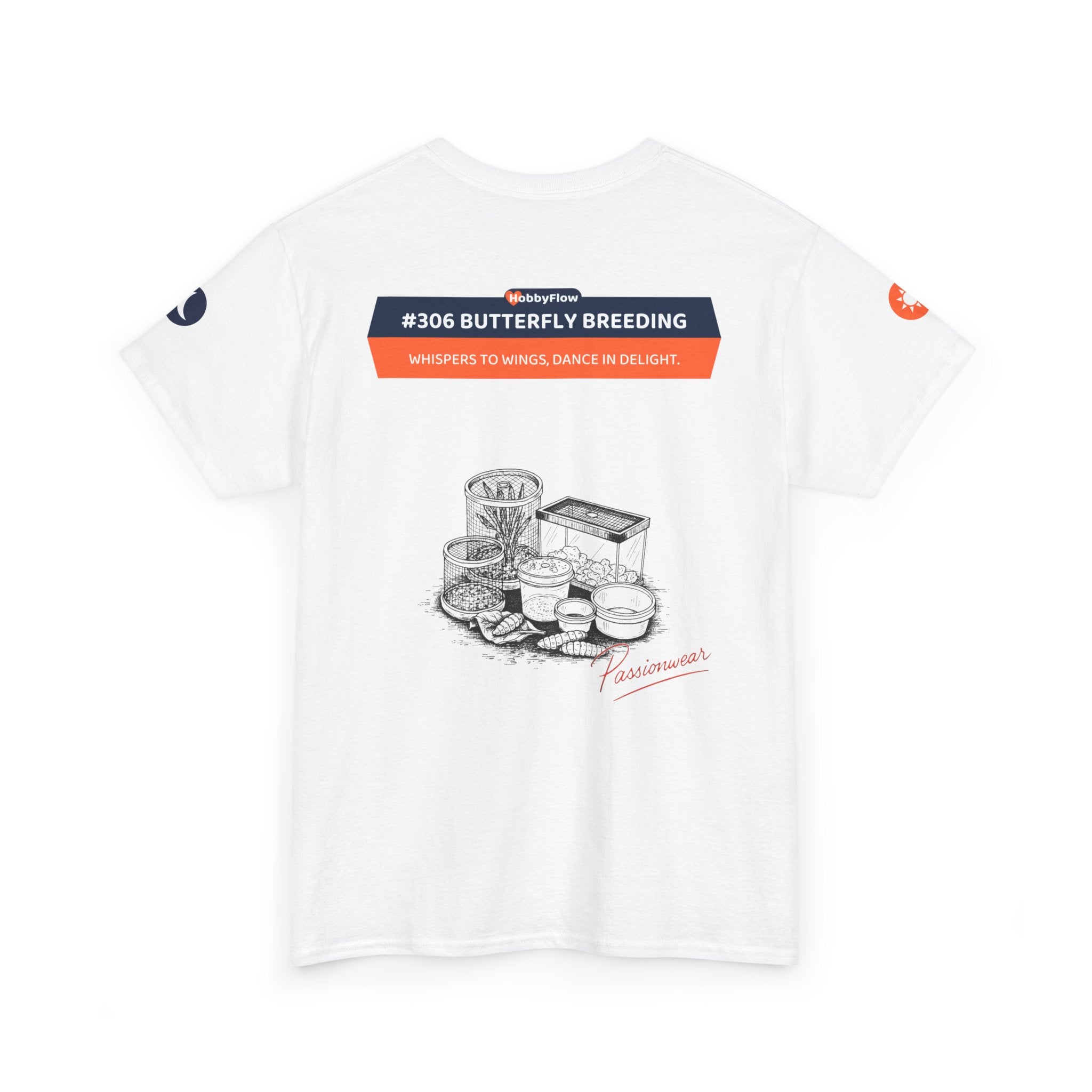 HobbyFlow #306 Butterfly breeding Tee - Essential Animals & Pets Wear: Whispers to Wings, Dance in Delight.