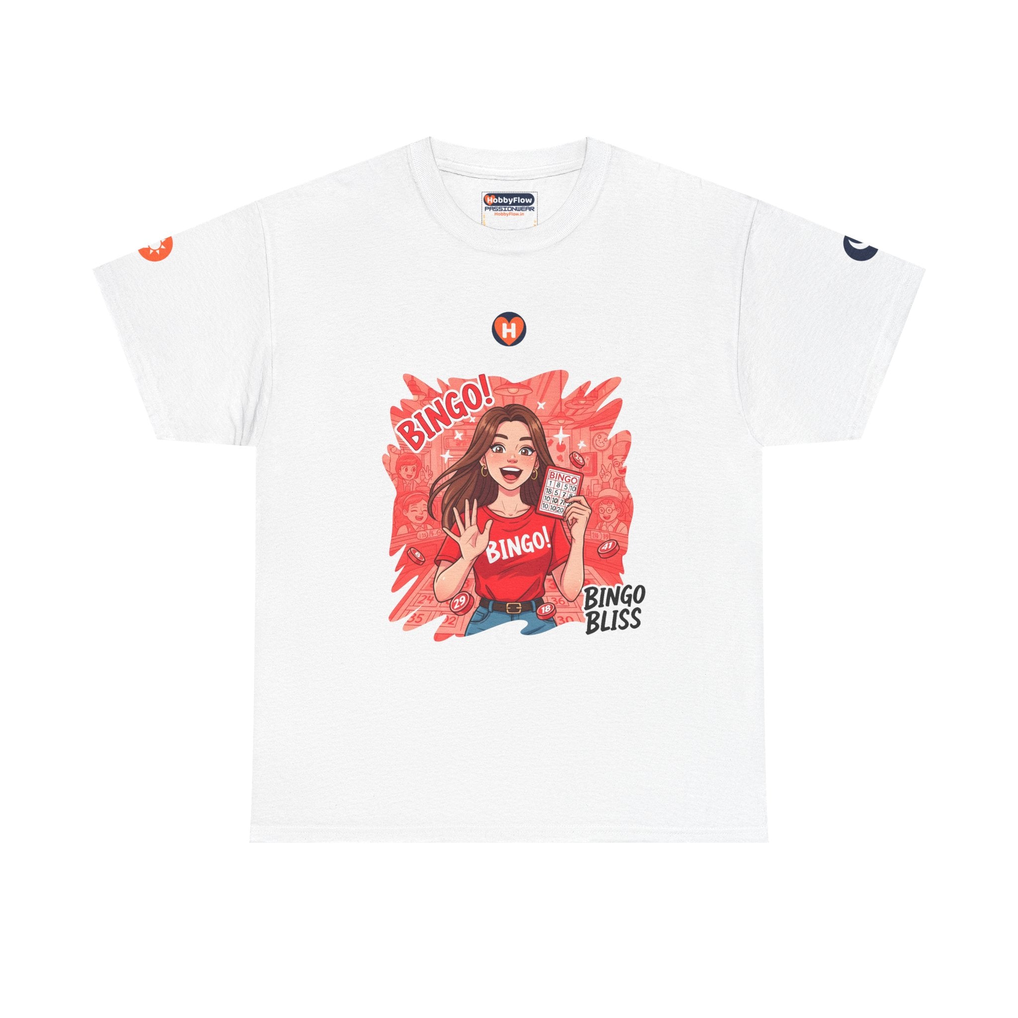 HobbyFlow #200 Bingo Tee - Essential Games & Collecting Wear: Thrill in Numbers, Revel in Joy!