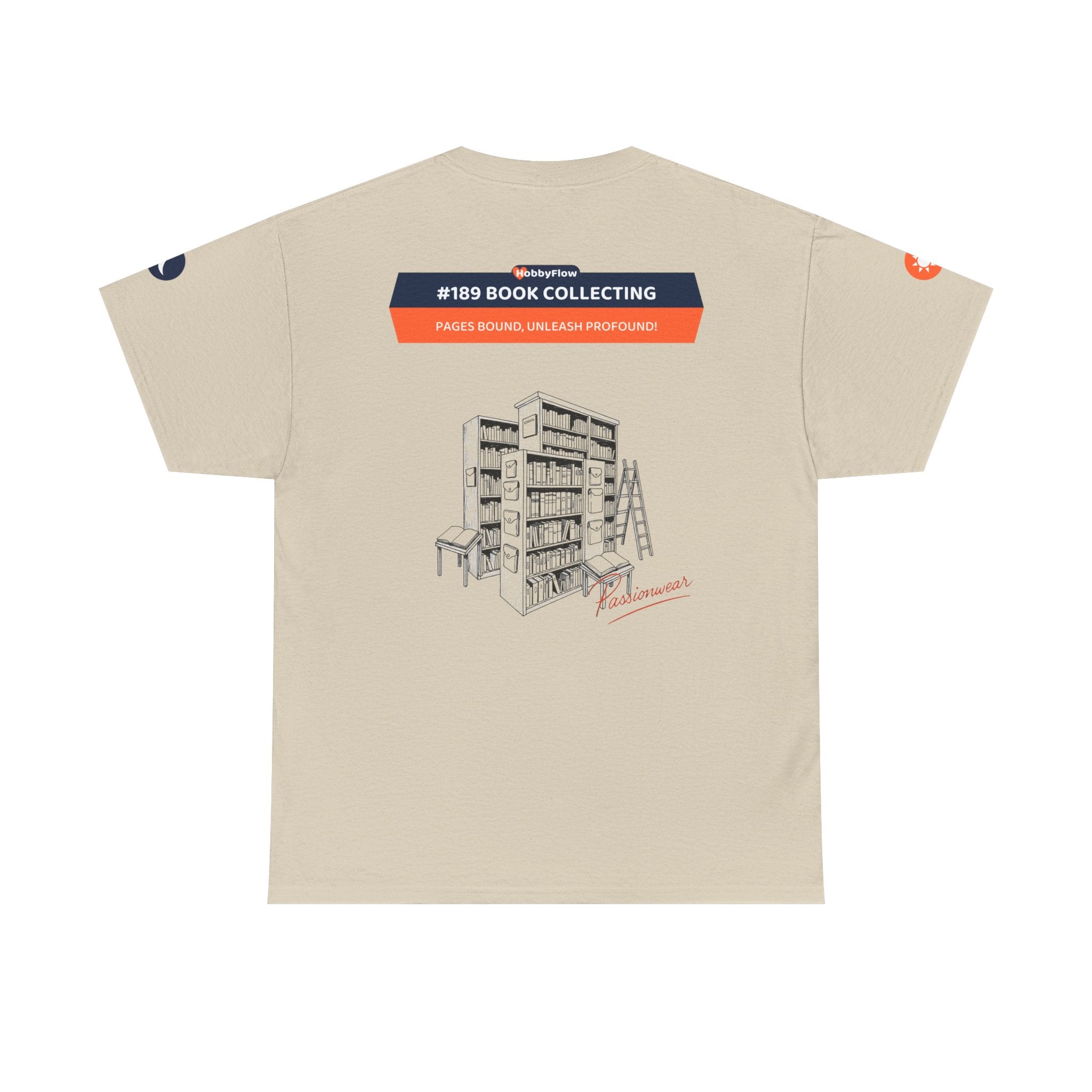 HobbyFlow #189 Book collecting Tee - Essential Games & Collecting Wear: Pages Bound, Unleash Profound!