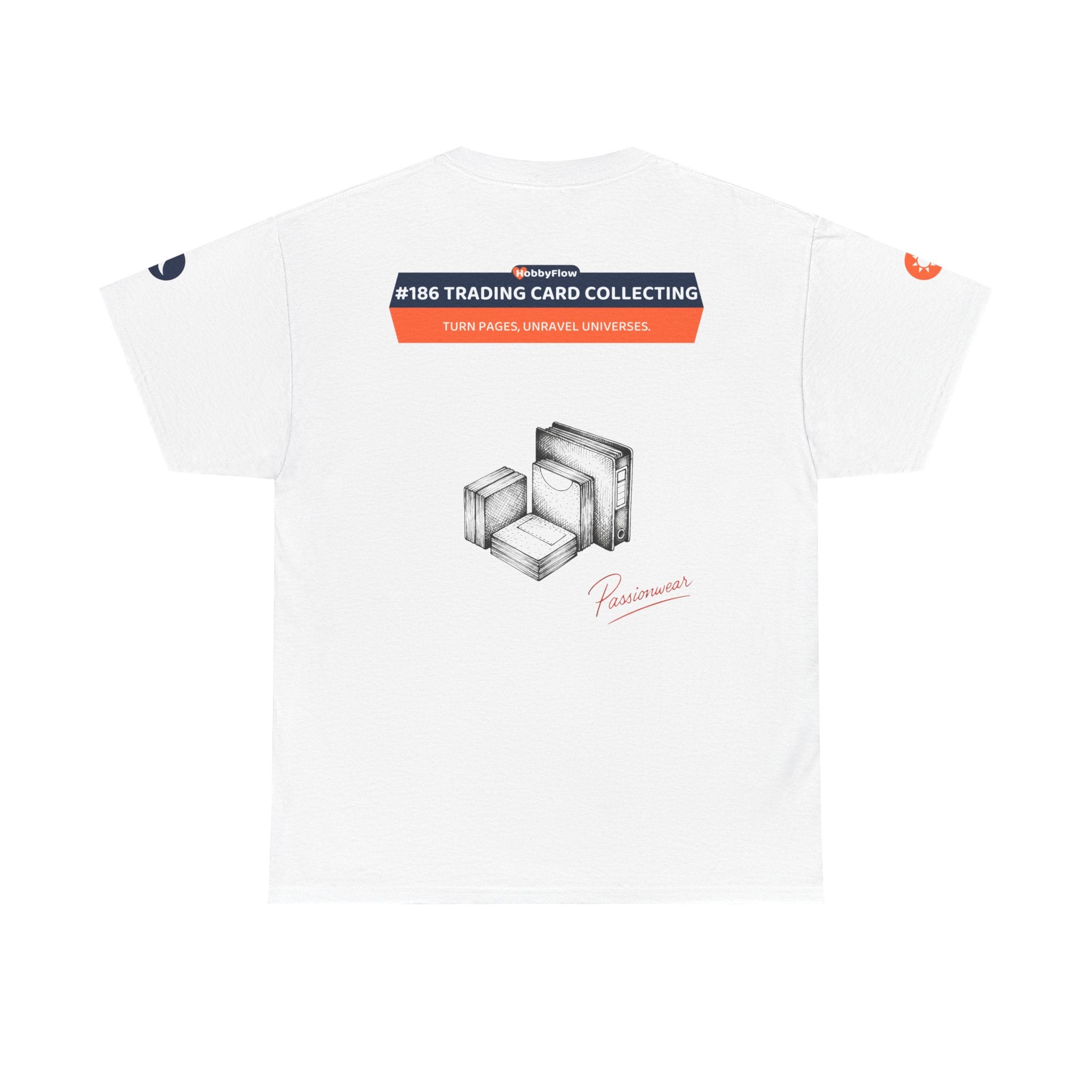 HobbyFlow #186 Trading card collecting Tee - Essential Games & Collecting Wear: Turn Pages, Unravel Universes.