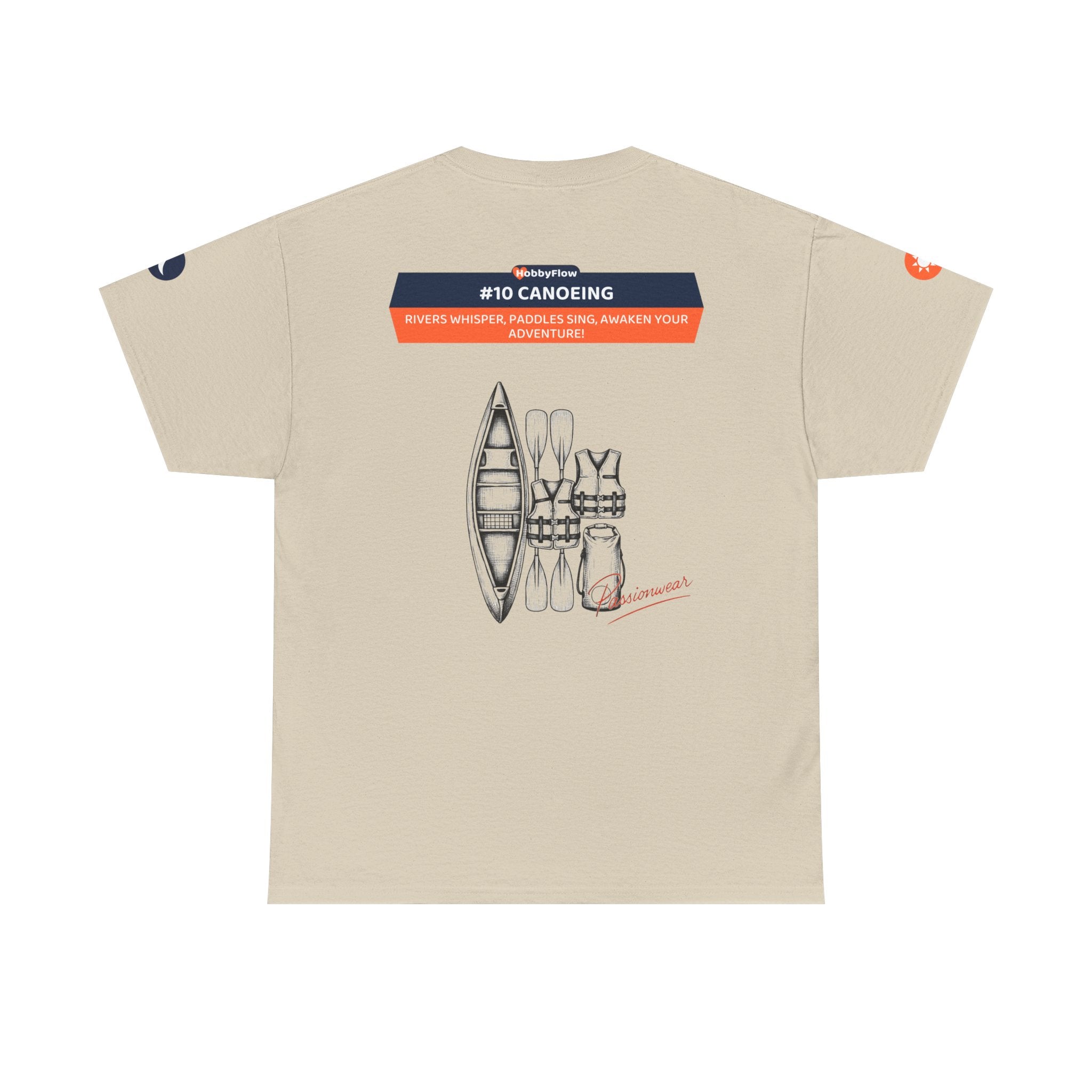 HobbyFlow #10 Canoeing Tee - Essential Sports & Adventure Wear: Rivers Whisper, Paddles Sing, Awaken Your Adventure!