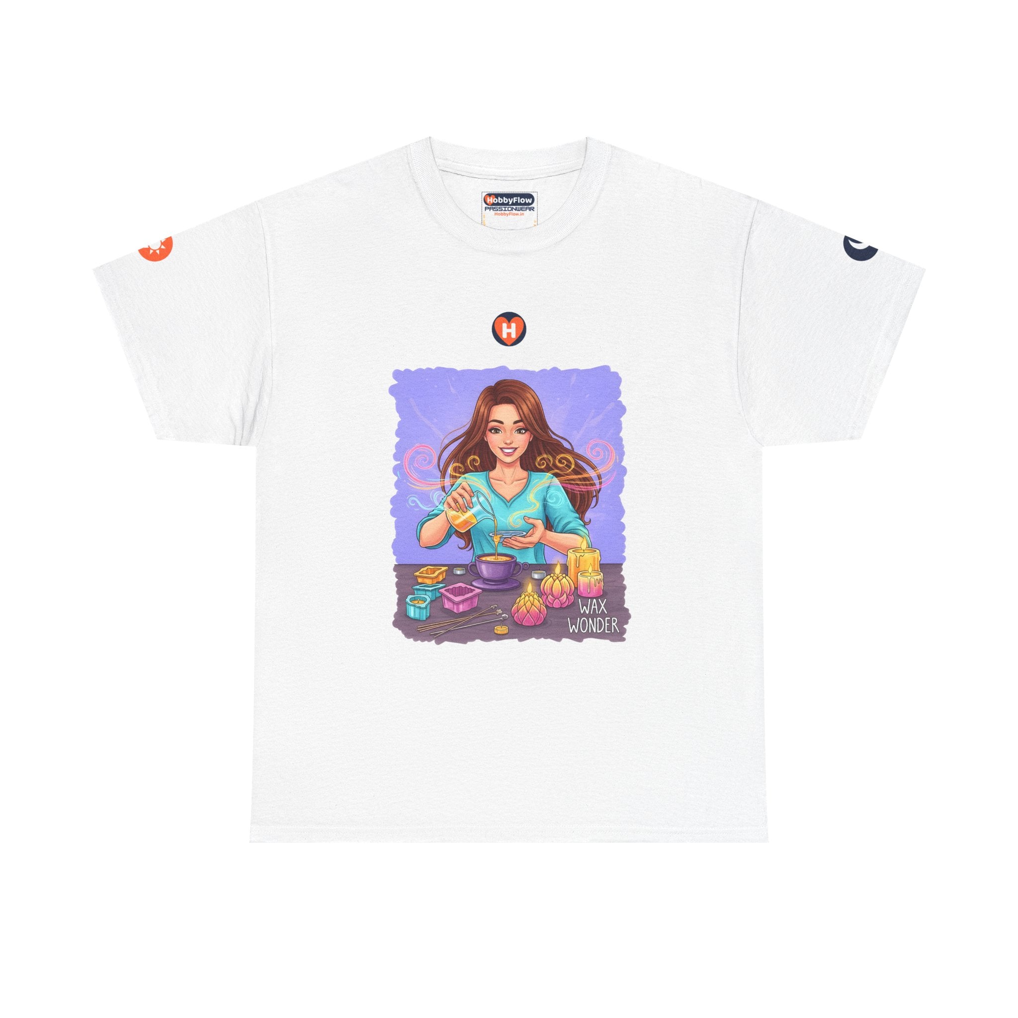 HobbyFlow #108 Candle making Tee - Essential Creative Arts & Crafts Wear: Sculpting Shadows, Crafting Light's Tale!