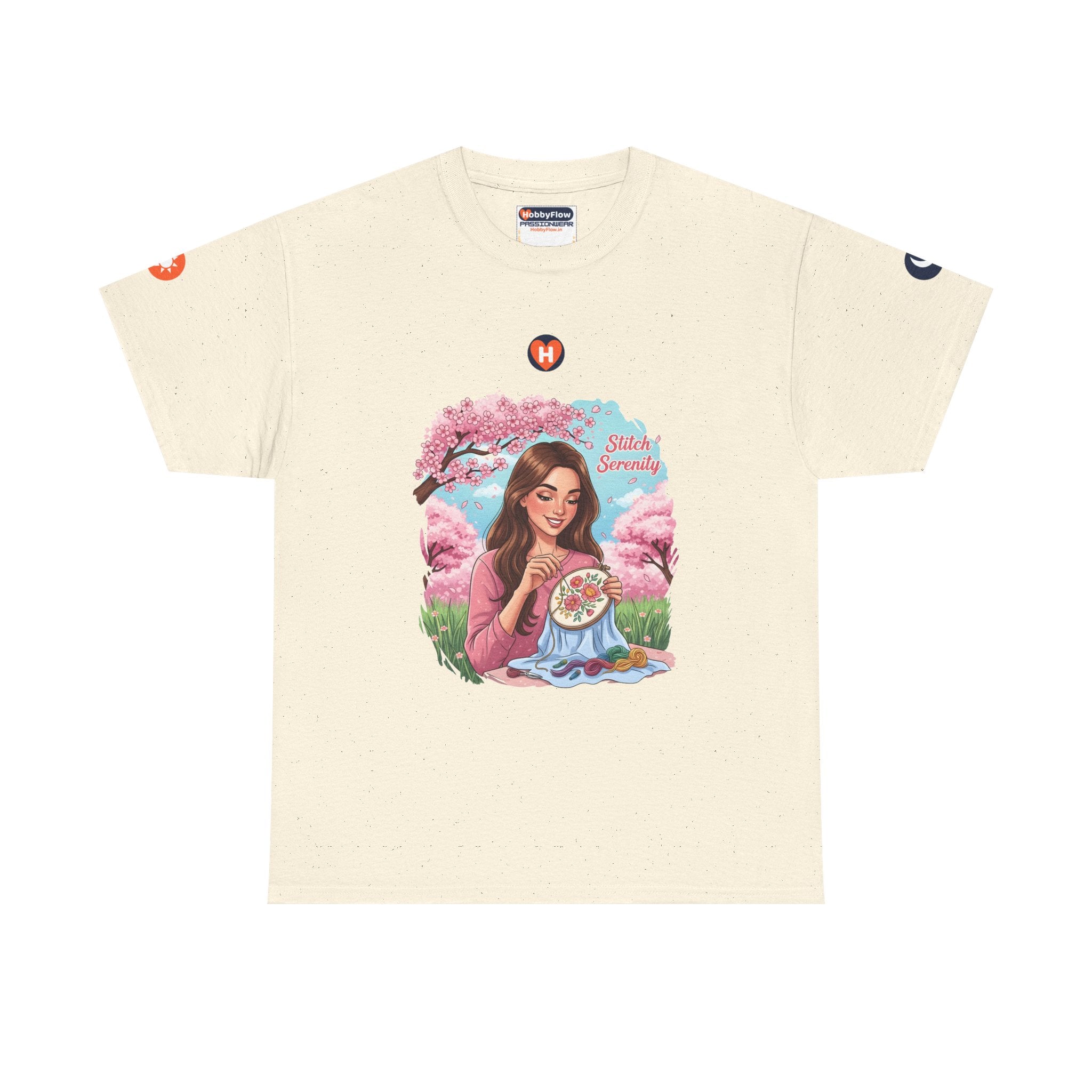 HobbyFlow #111 Embroidery Tee - Essential Creative Arts & Crafts Wear: Weave Wonder, Thread Tranquility.