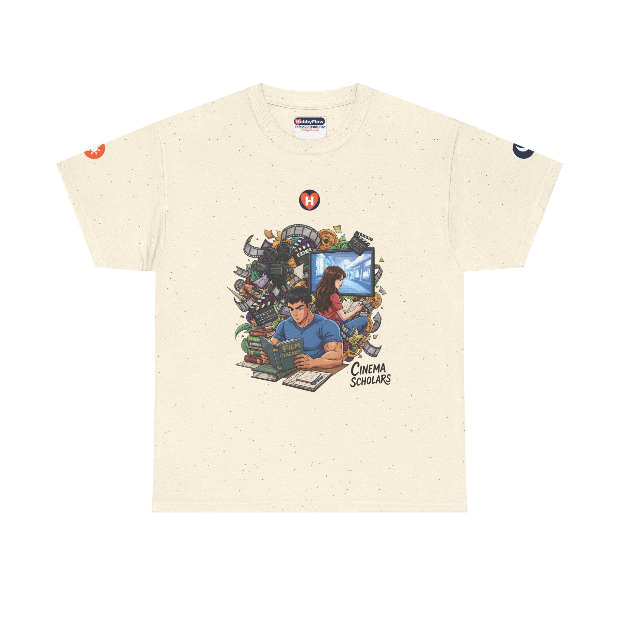 HobbyFlow #312 Studying film Tee - Essential Intellectual & Educational Wear: Dreams Woven on Silver Screens.