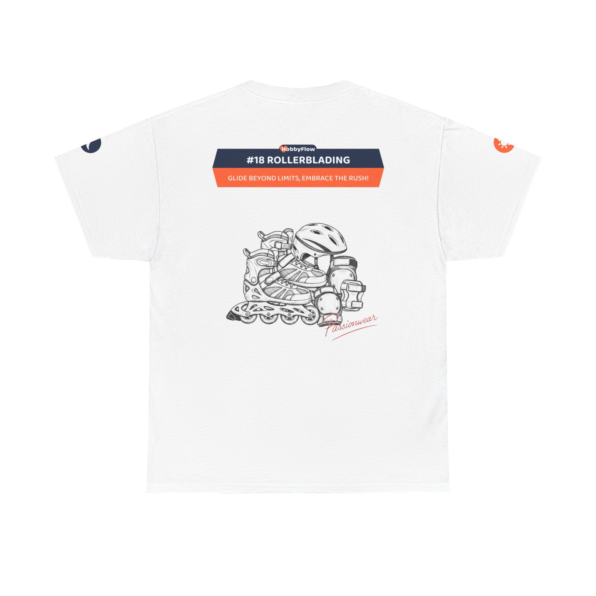 HobbyFlow #18 Rollerblading Tee - Essential Sports & Adventure Wear: Glide Beyond Limits, Embrace the Rush!