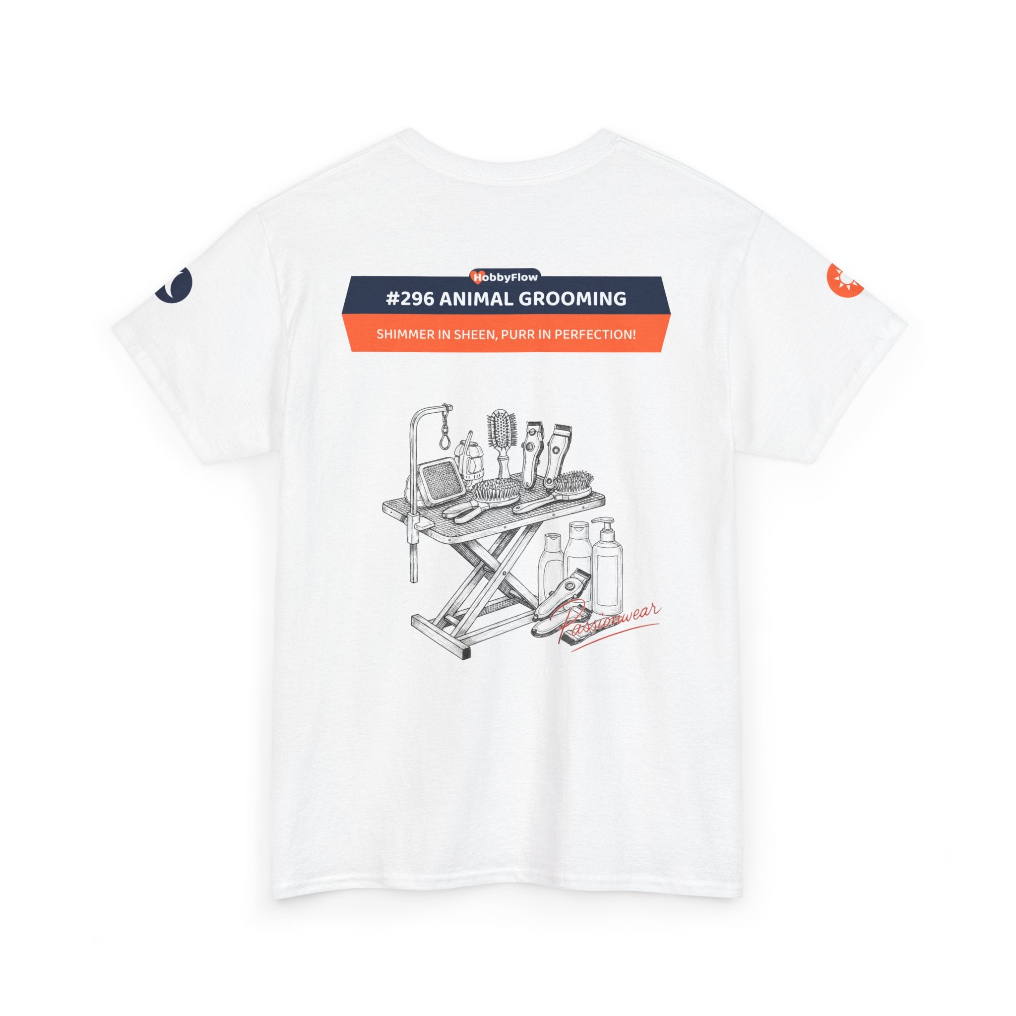 HobbyFlow #296 Animal grooming Tee - Essential Animals & Pets Wear: Shimmer in Sheen, Purr in Perfection!