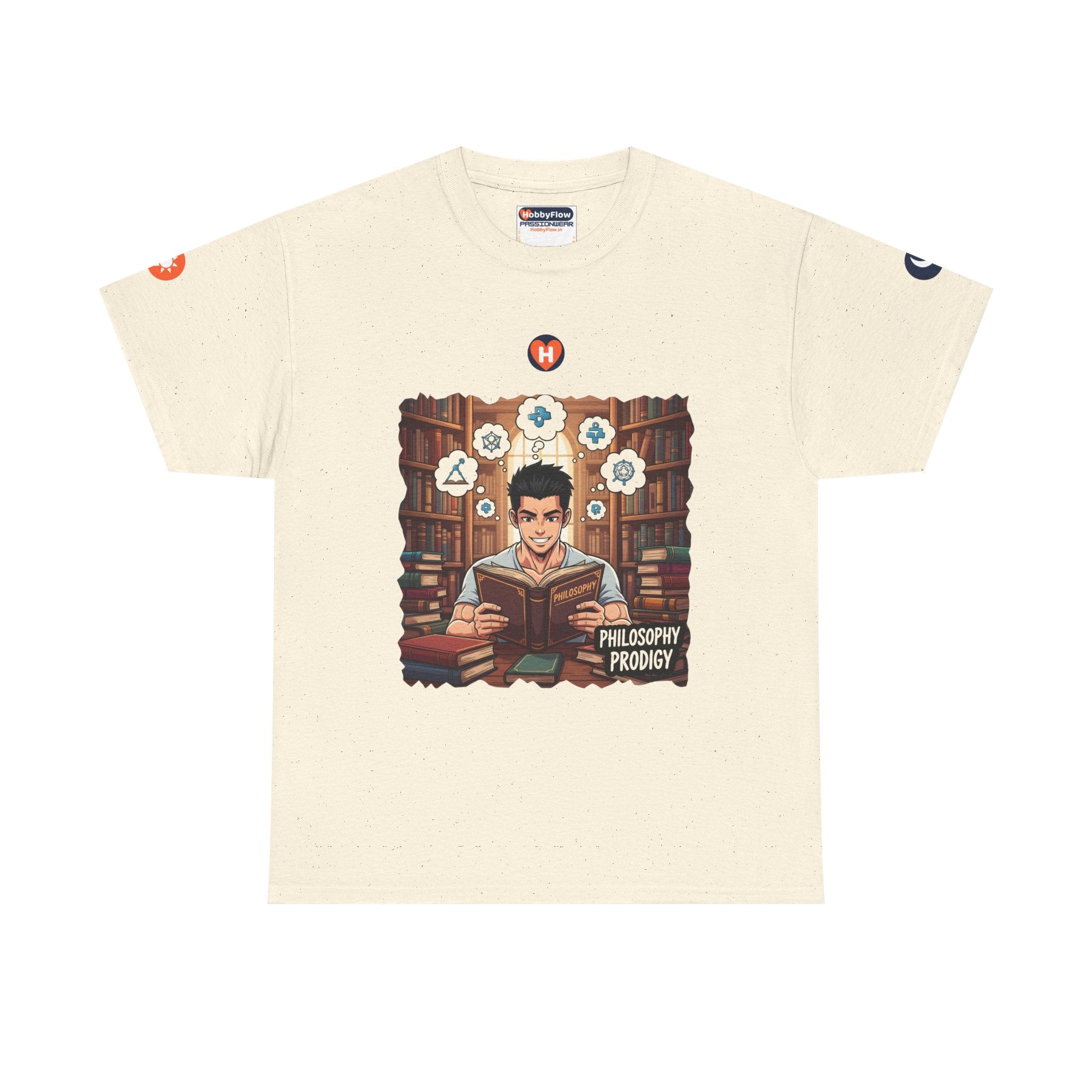 HobbyFlow #321 Philosophy reading Tee - Essential Intellectual & Educational Wear: Dive In Thought, Swim In Wisdom.