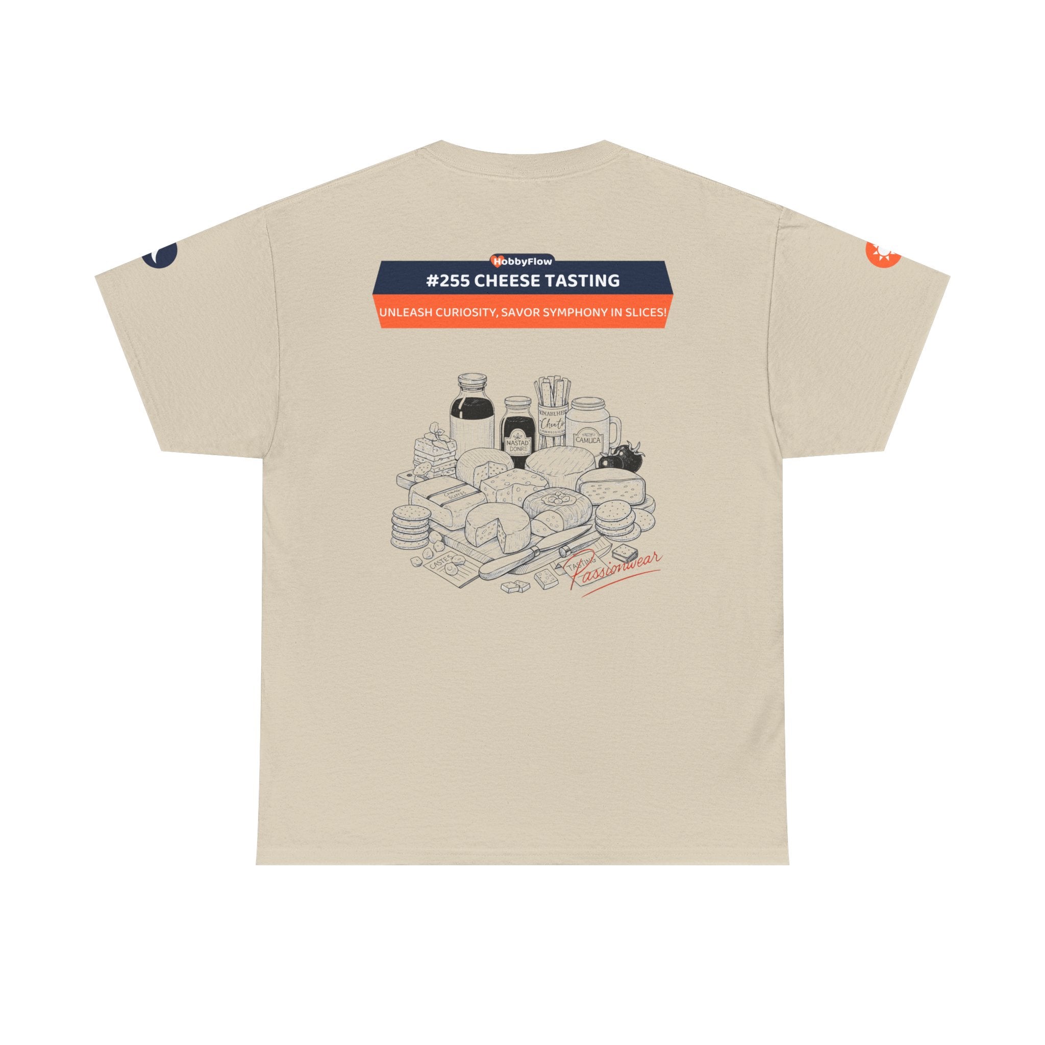 HobbyFlow #255 Cheese tasting Tee - Essential Food & Drink Wear: Unleash Curiosity, Savor Symphony in Slices!