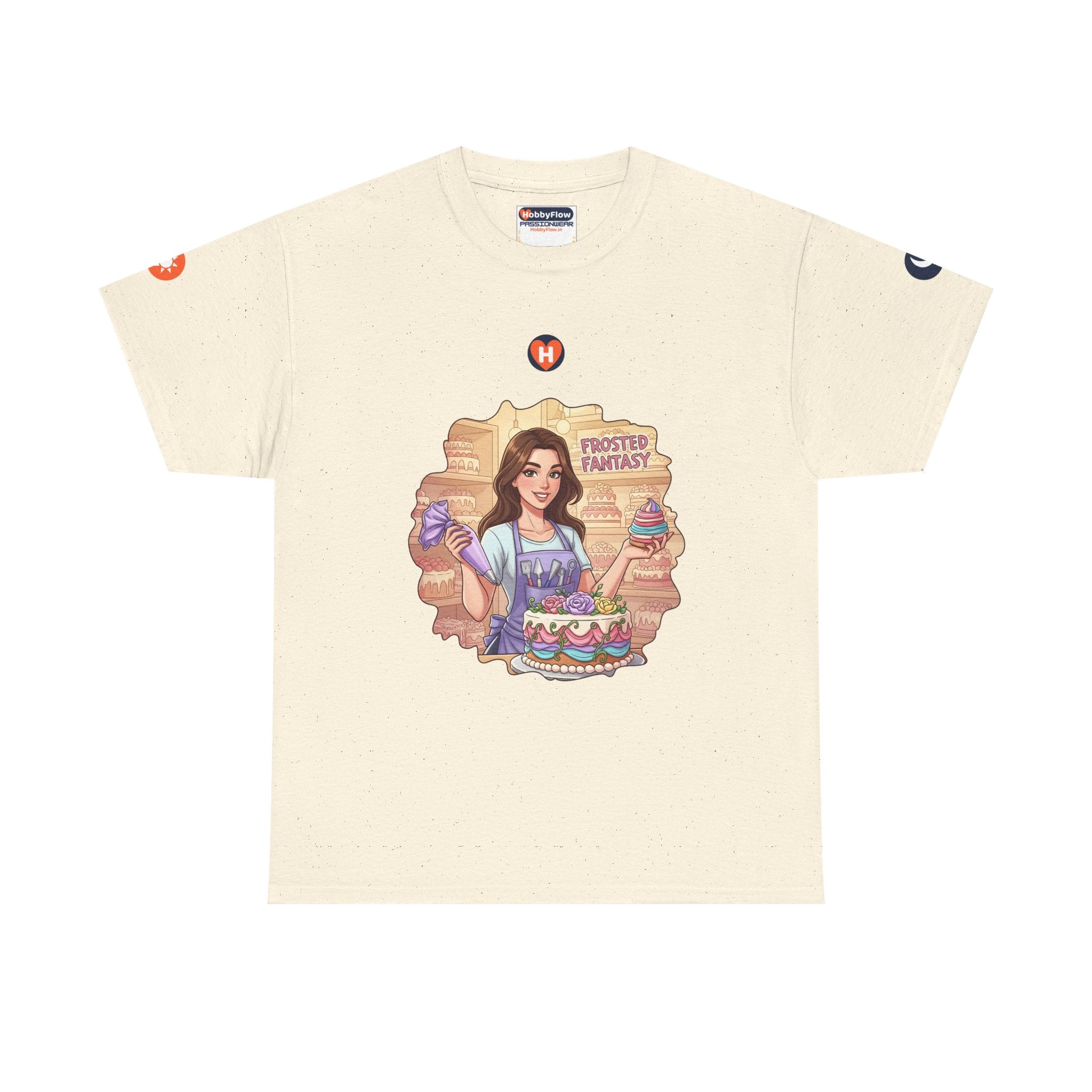 HobbyFlow #234 Cake decorating Tee - Essential Food & Drink Wear: Whisk Wonders, Sweeten Reality's Bite!