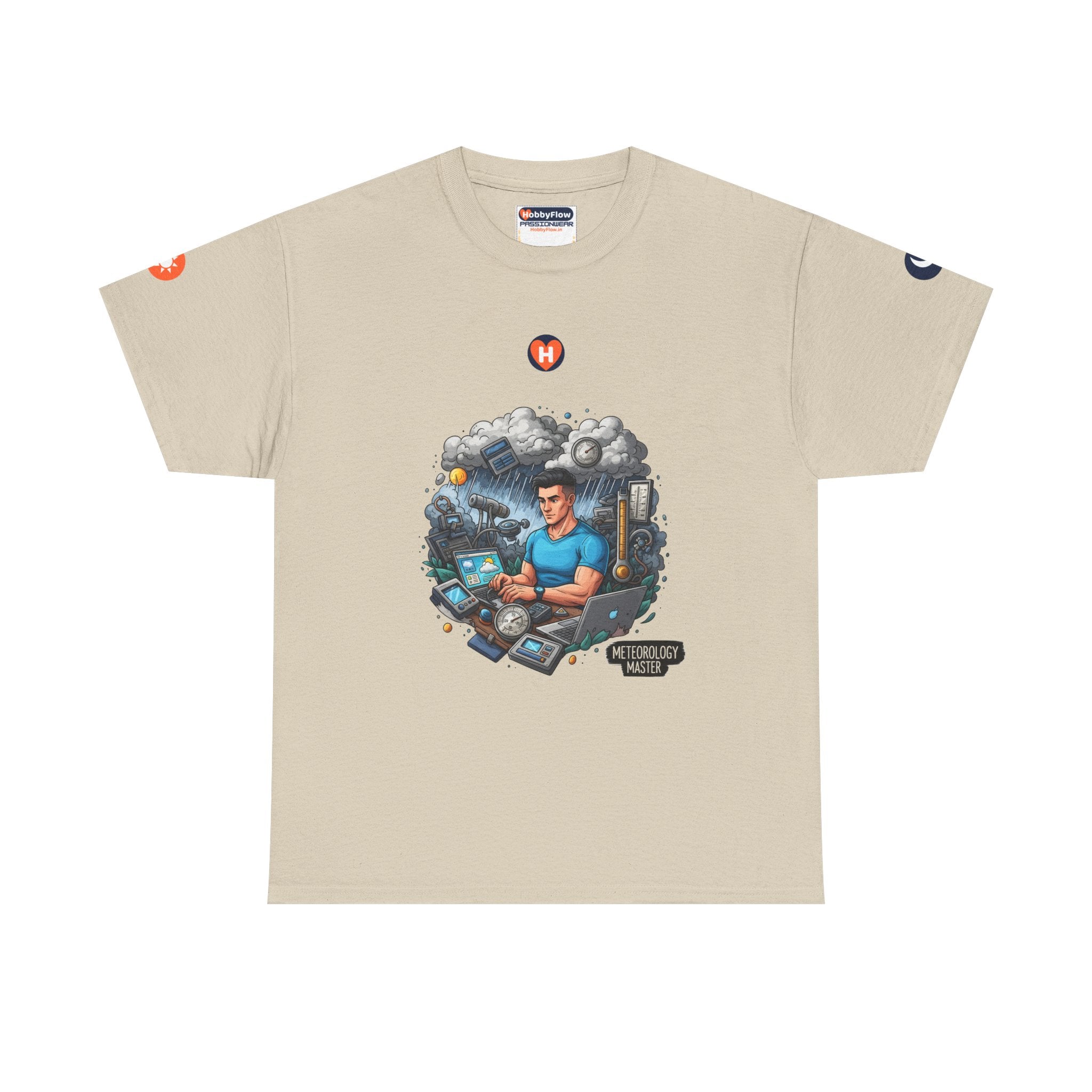 HobbyFlow #280 Meteorology Tee - Essential Gardening & Nature Wear: Caress Clouds, Unfurl Sky's Secrets!