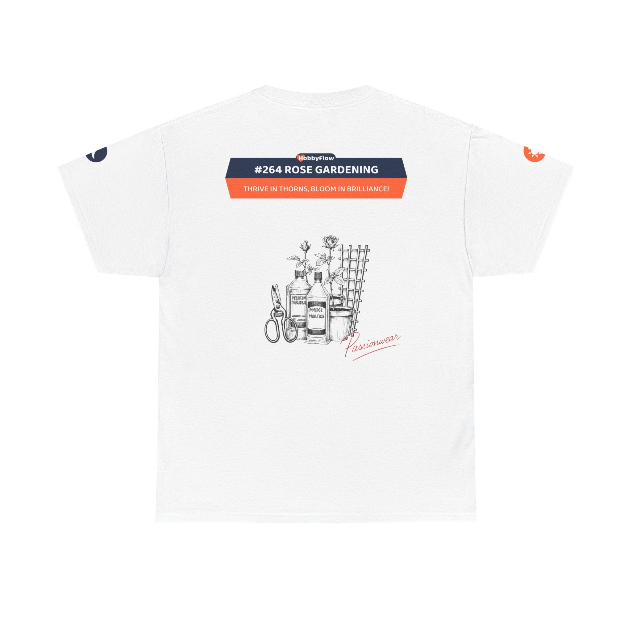 HobbyFlow #264 Rose gardening Tee - Essential Gardening & Nature Wear: Thrive in Thorns, Bloom in Brilliance!