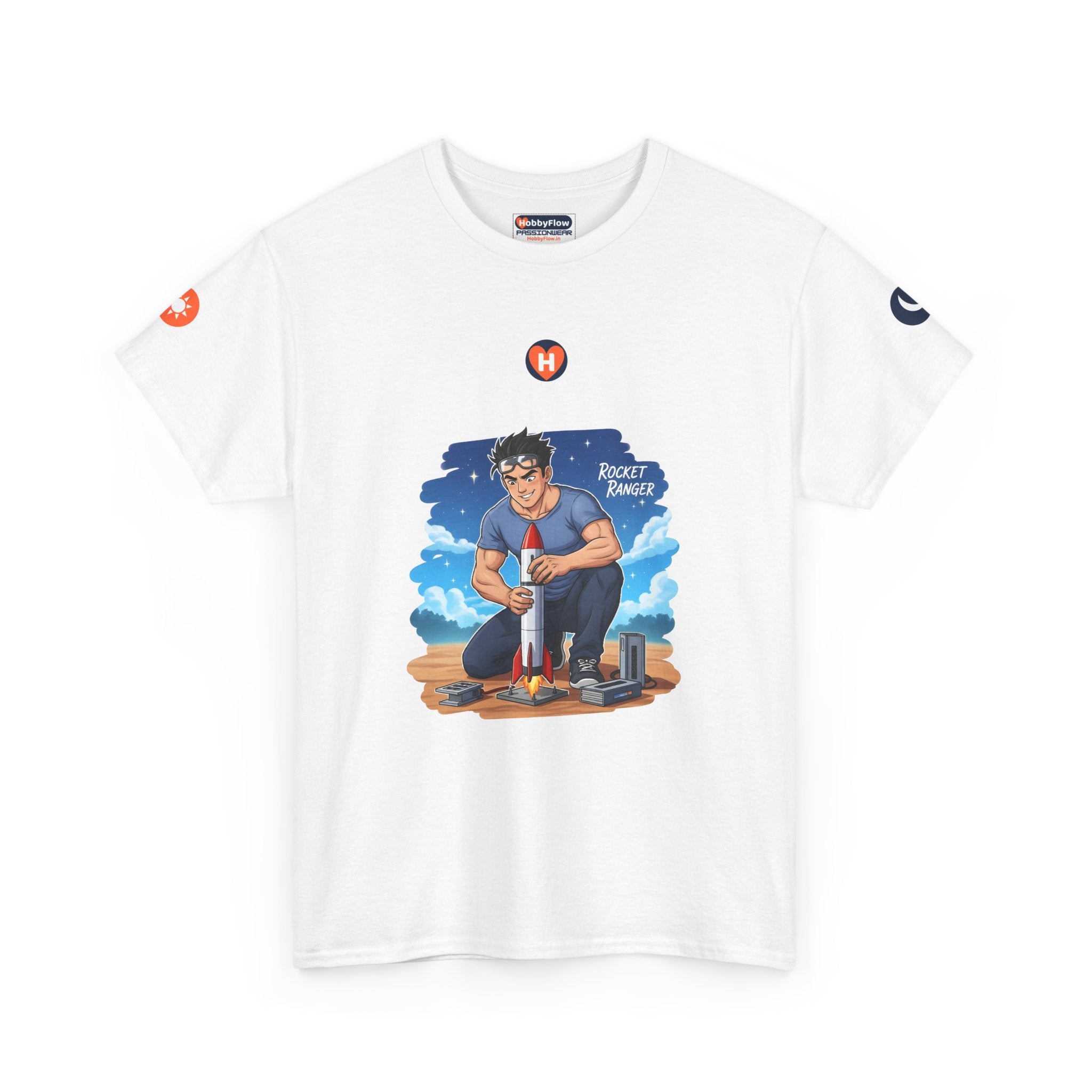HobbyFlow #218 Model rocketry Tee - Essential Technology & DIY Wear: Thrill in Thrust, Dream Beyond Dust!