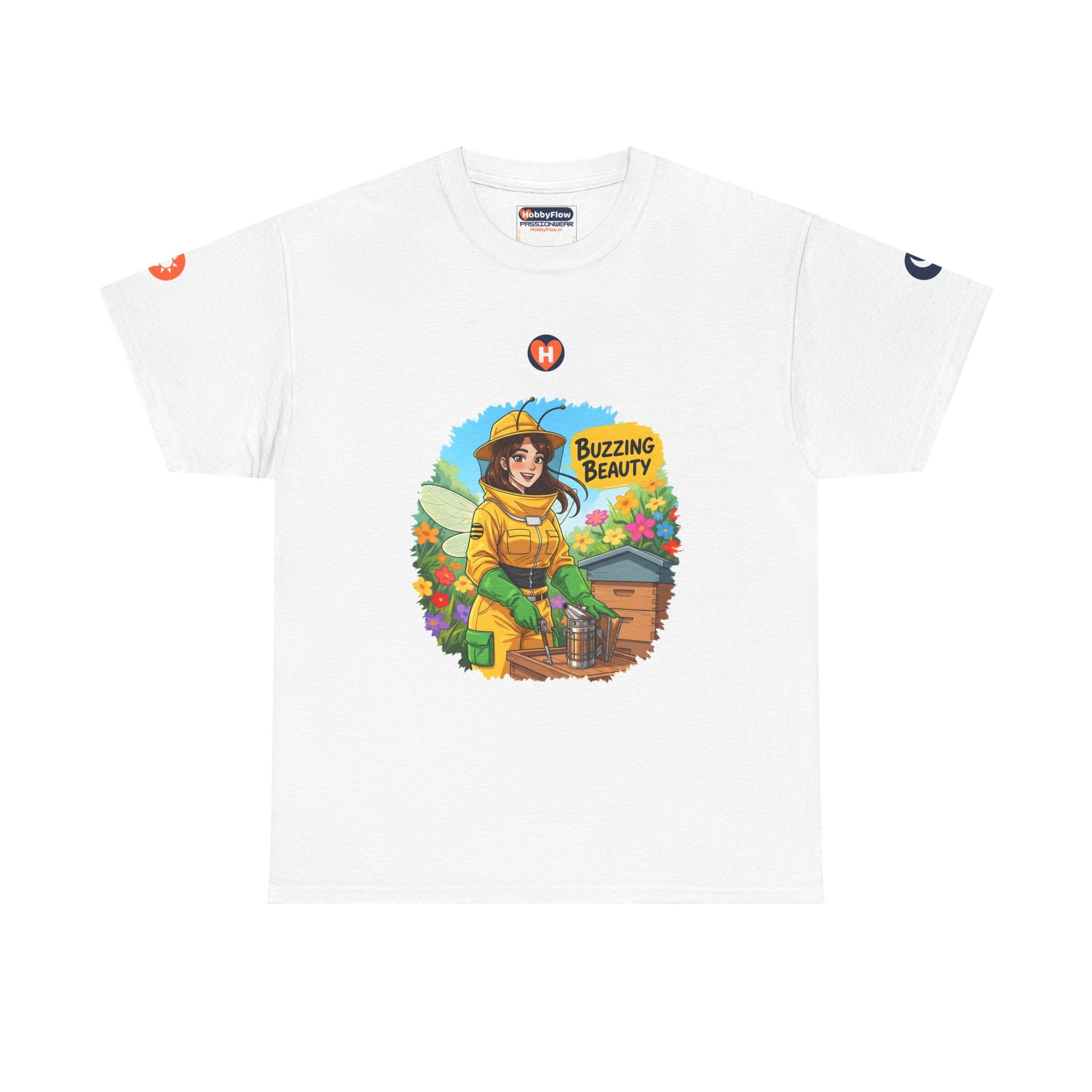 HobbyFlow #270 Beekeeping Tee - Essential Gardening & Nature Wear: Whisper to Wings, Savor Honeyed Harmony!
