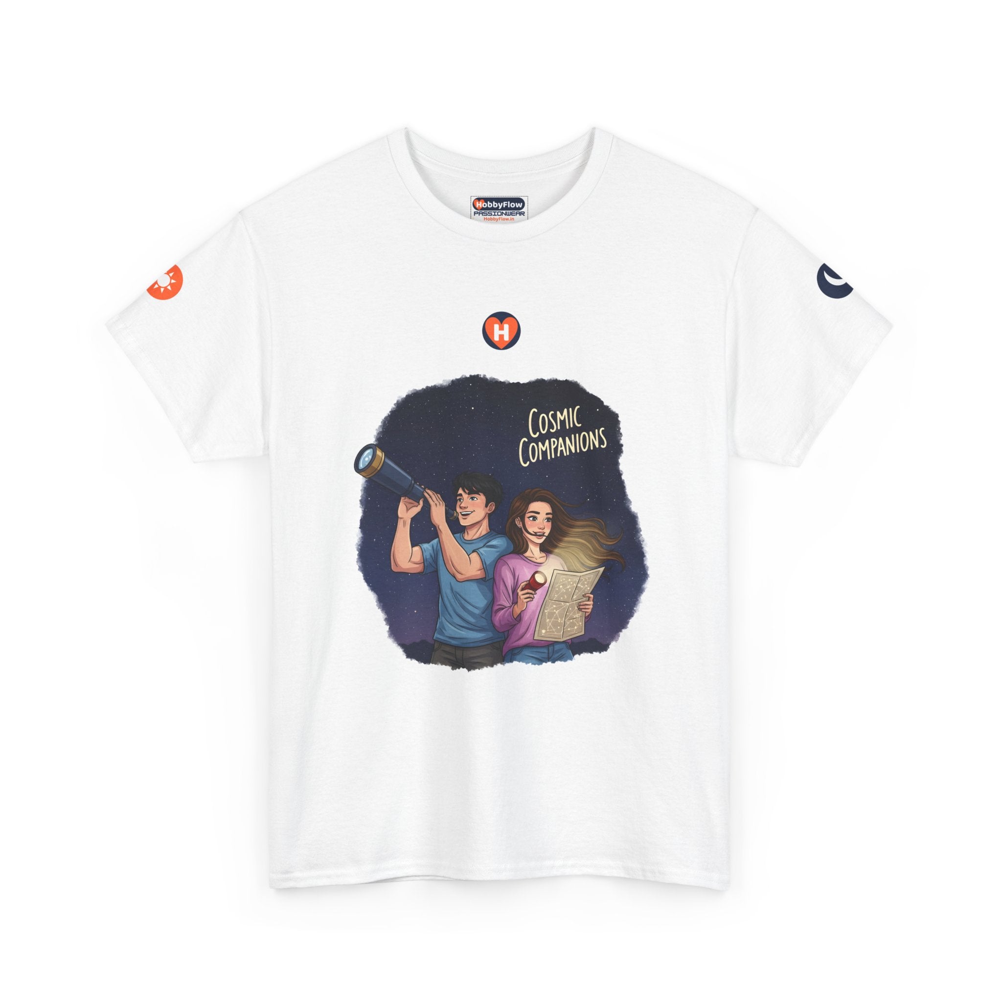 HobbyFlow #278 Stargazing Tee - Essential Gardening & Nature Wear: Whisper to Stars, Weave Cosmic Dreams!