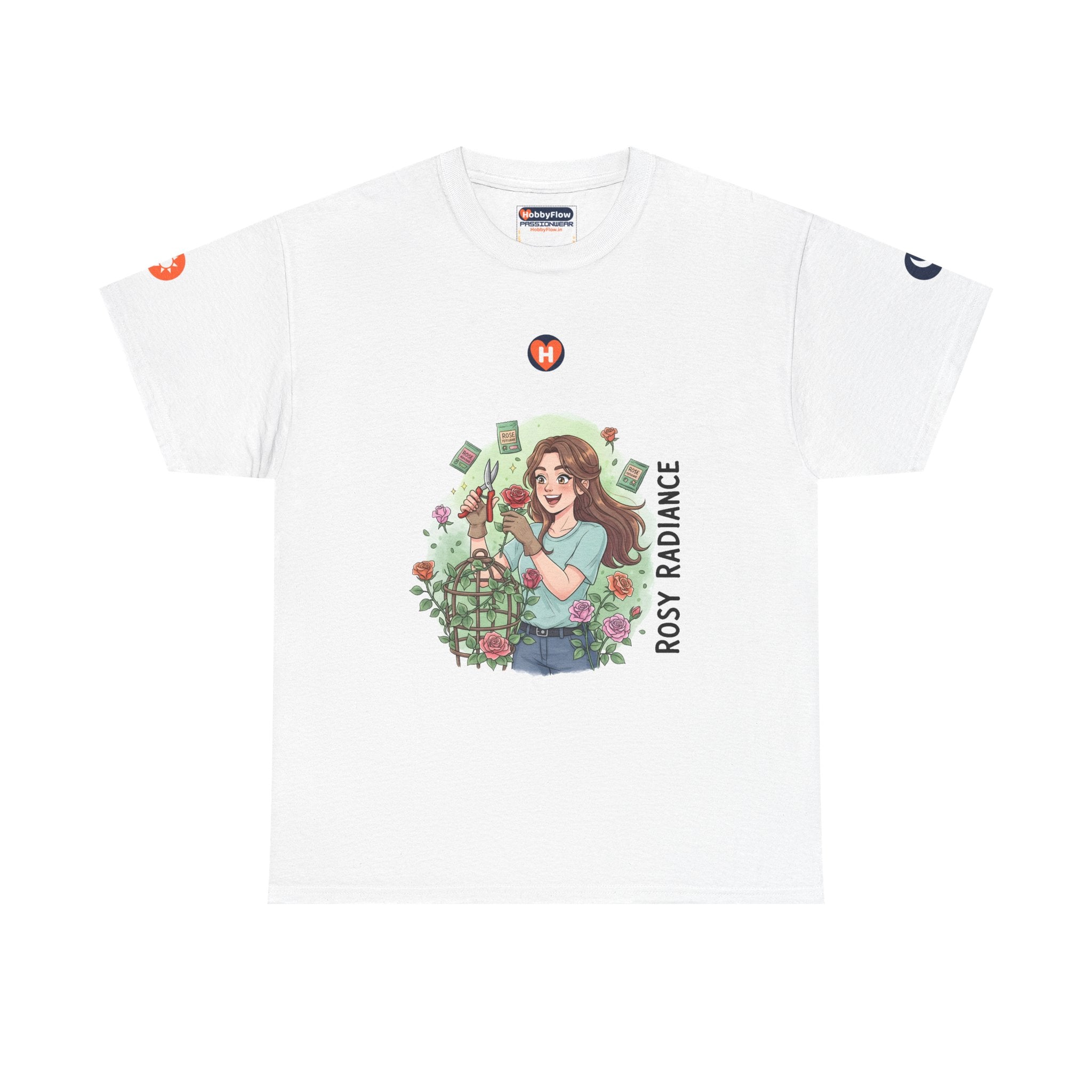 HobbyFlow #264 Rose gardening Tee - Essential Gardening & Nature Wear: Thrive in Thorns, Bloom in Brilliance!