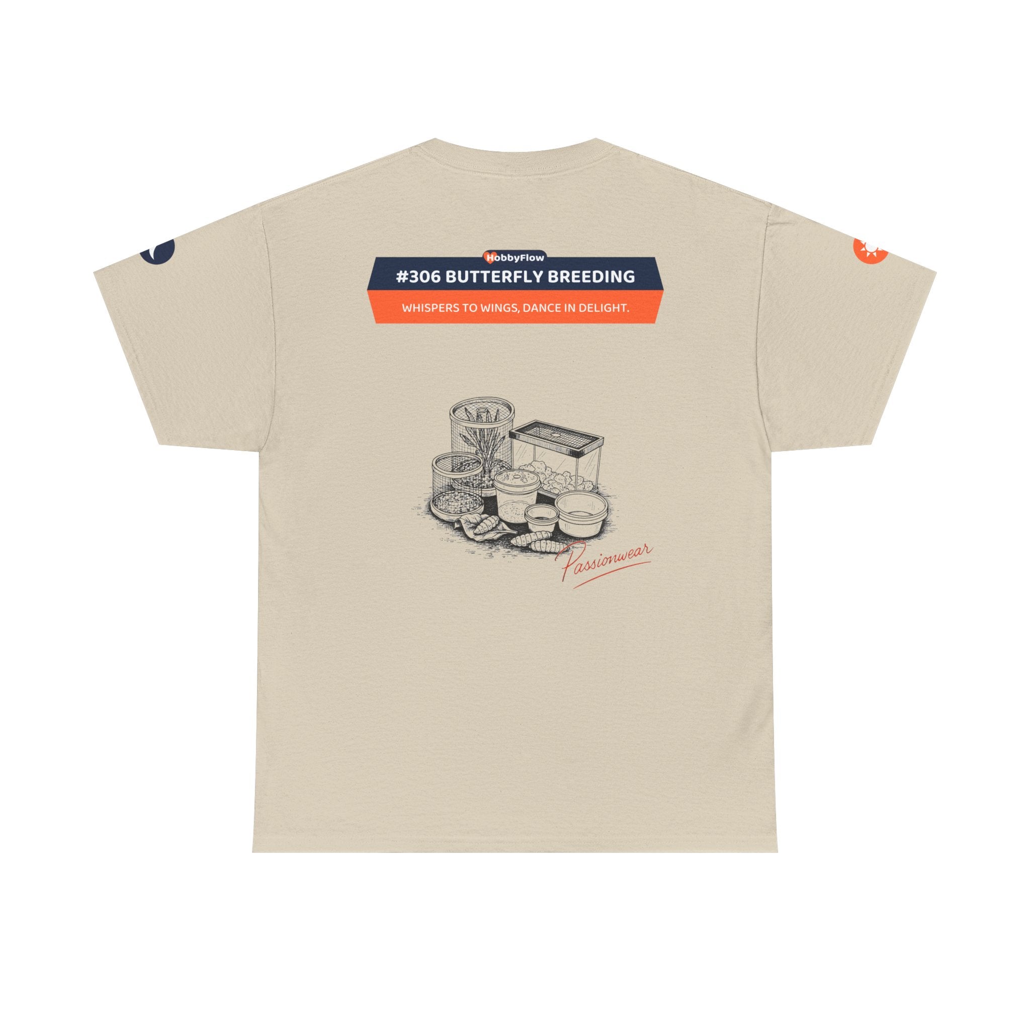 HobbyFlow #306 Butterfly breeding Tee - Essential Animals & Pets Wear: Whispers to Wings, Dance in Delight.