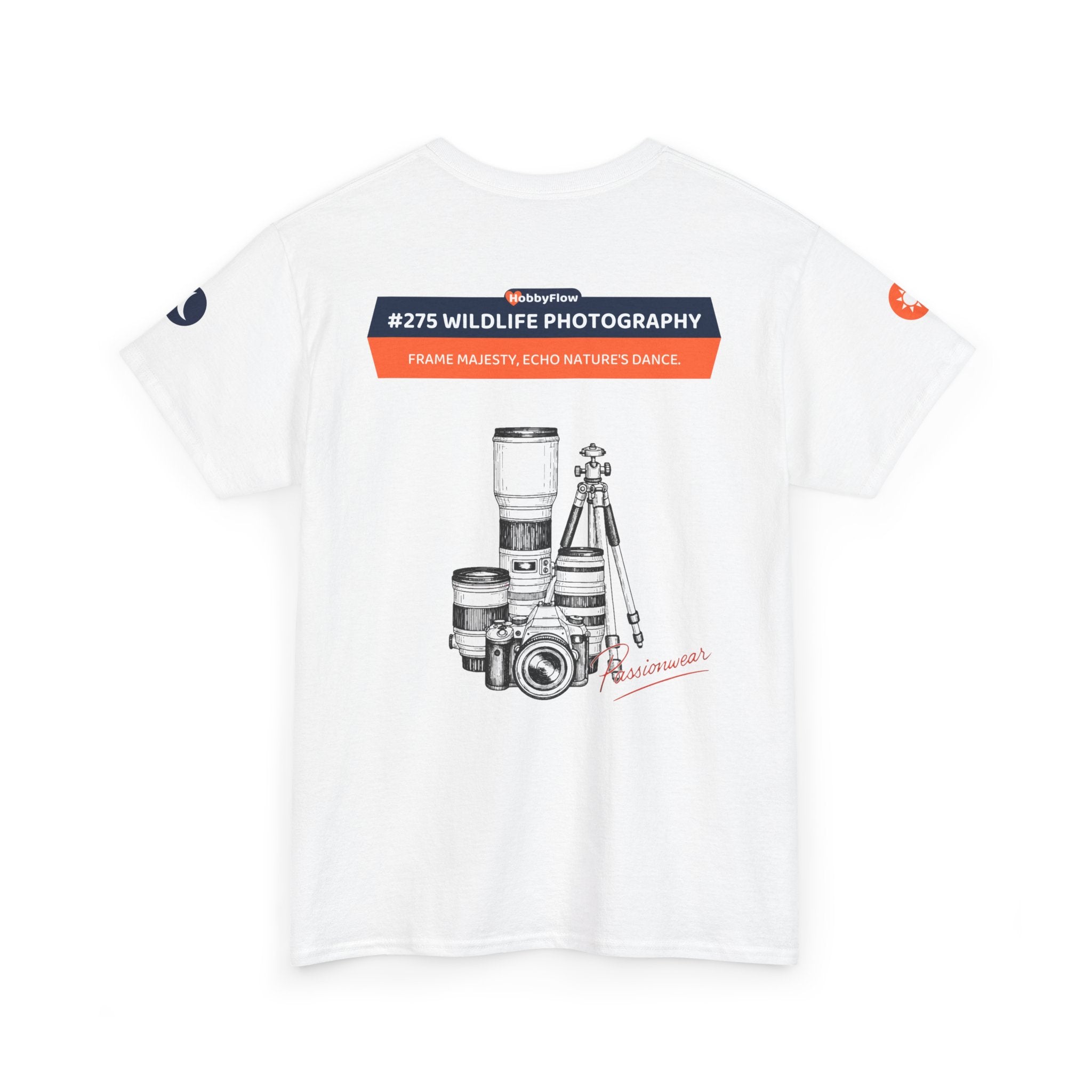 HobbyFlow #275 Wildlife photography Tee - Essential Gardening & Nature Wear: Frame Majesty, Echo Nature's Dance.