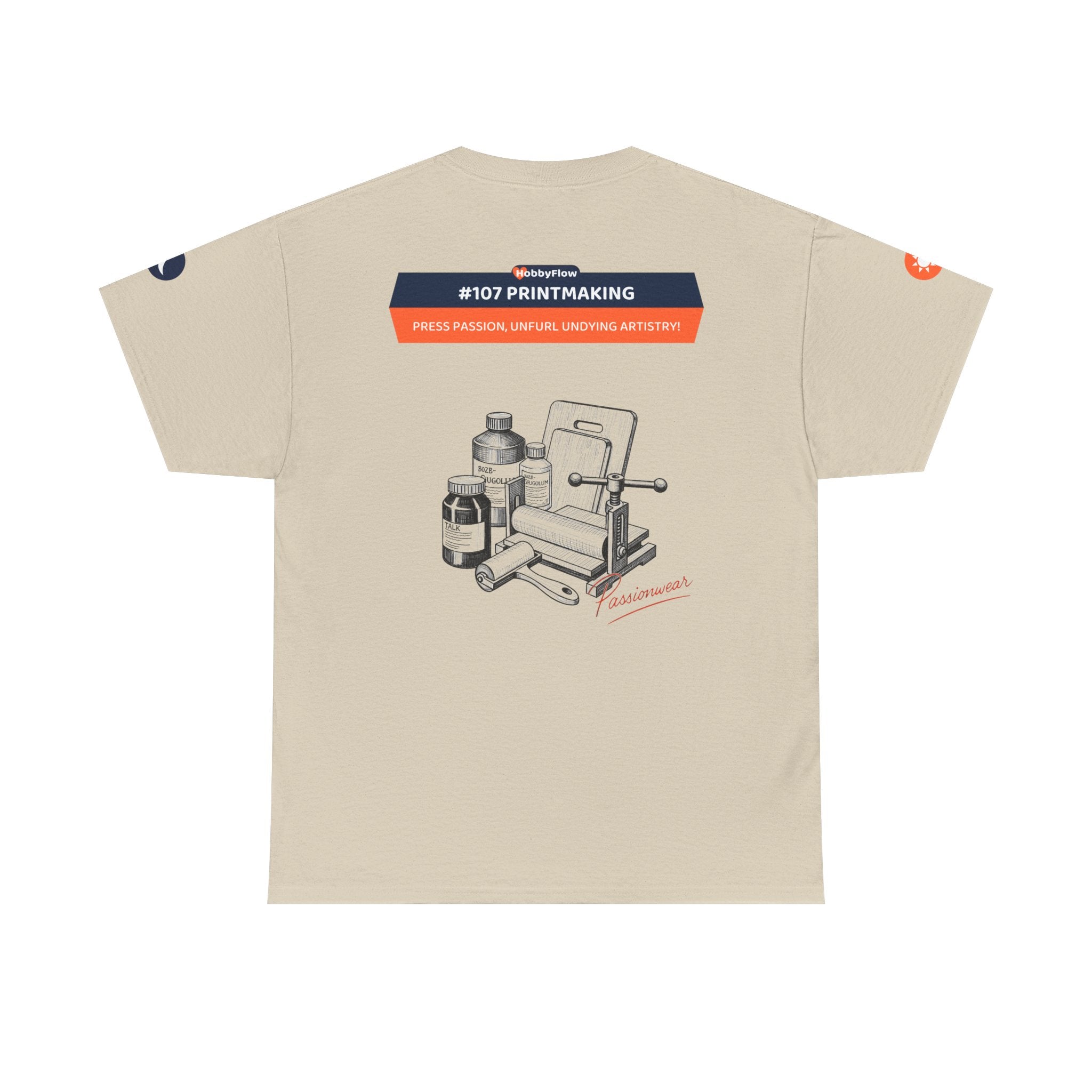 HobbyFlow #107 Printmaking Tee - Essential Creative Arts & Crafts Wear: Press Passion, Unfurl Undying Artistry!