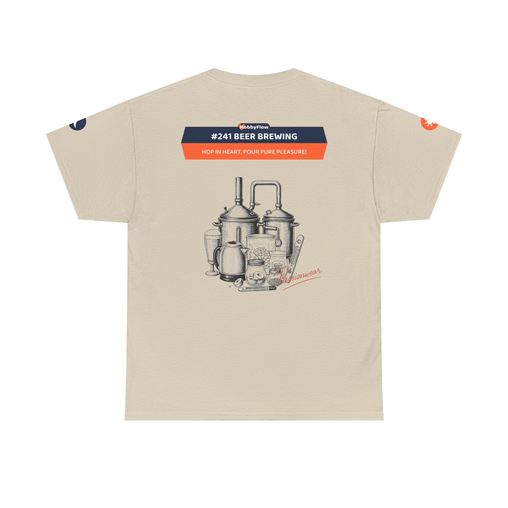 HobbyFlow #241 Beer brewing Tee - Essential Food & Drink Wear: Hop in Heart, Pour Pure Pleasure!