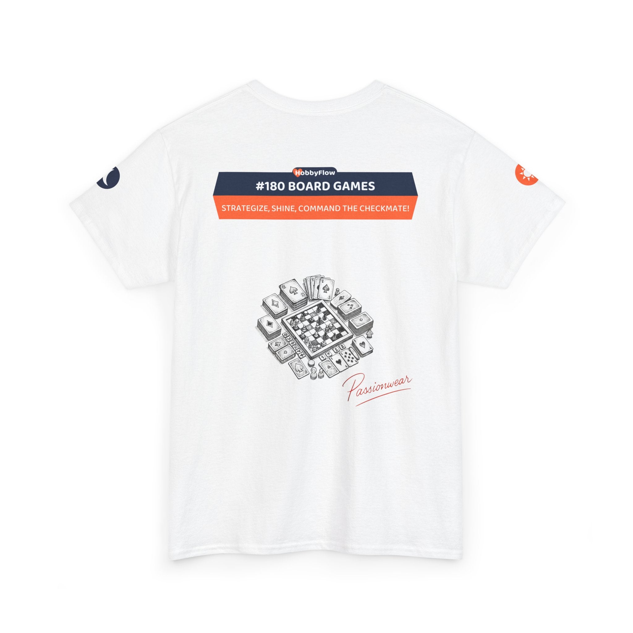 HobbyFlow #180 Board games Tee - Essential Games & Collecting Wear: Strategize, Shine, Command the Checkmate!