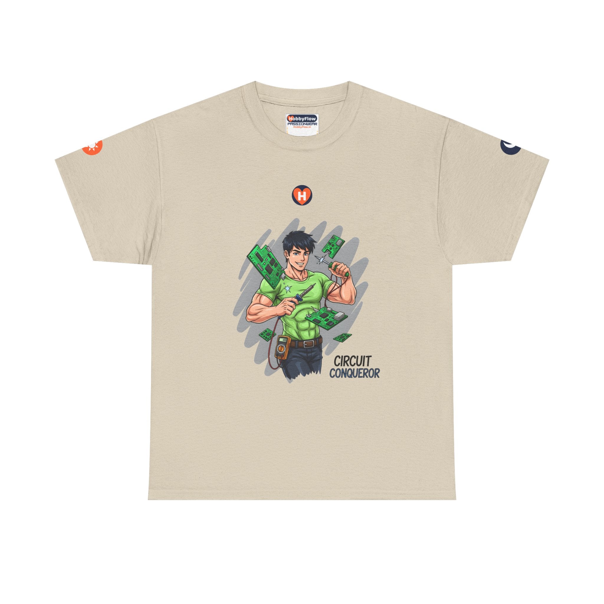 HobbyFlow #214 Electronics repair Tee - Essential Technology & DIY Wear: Sparks in Hand, Empower Land!