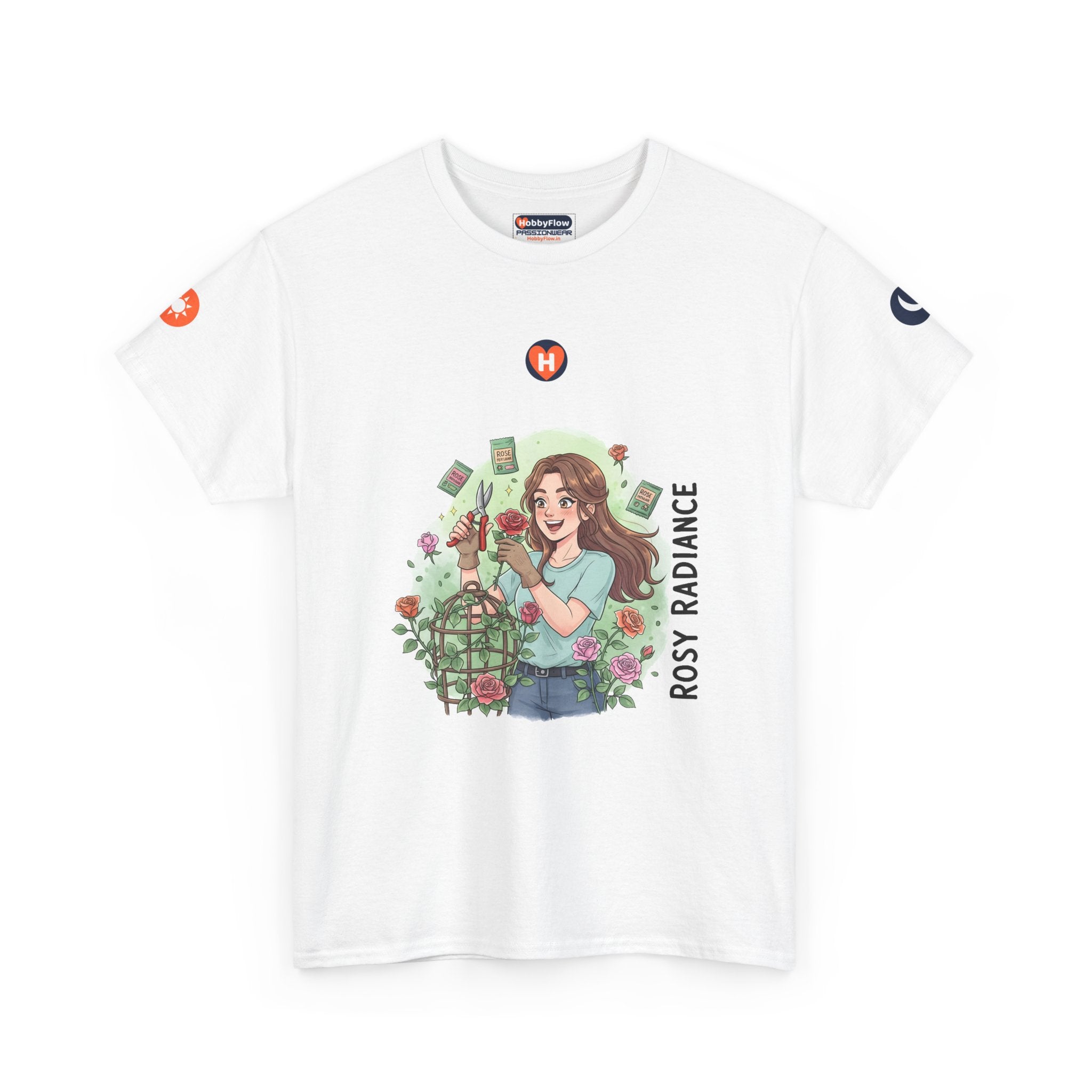 HobbyFlow #264 Rose gardening Tee - Essential Gardening & Nature Wear: Thrive in Thorns, Bloom in Brilliance!