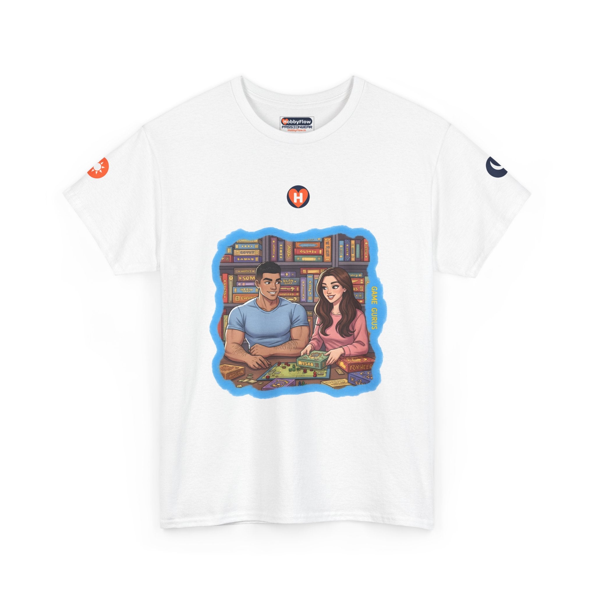 HobbyFlow #185 Board game collecting Tee - Essential Games & Collecting Wear: Seize the Dice, Shape Your Saga!