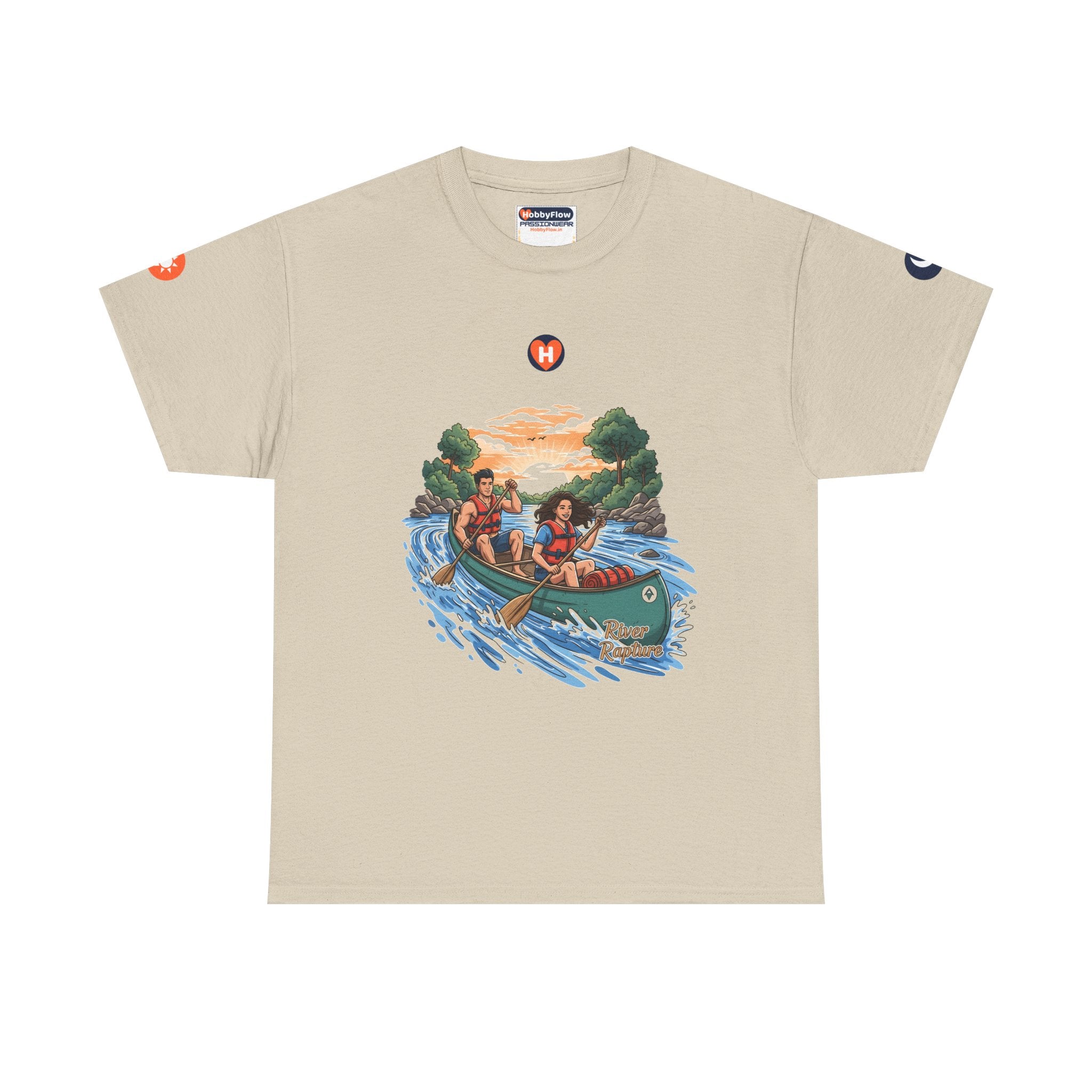 HobbyFlow #10 Canoeing Tee - Essential Sports & Adventure Wear: Rivers Whisper, Paddles Sing, Awaken Your Adventure!