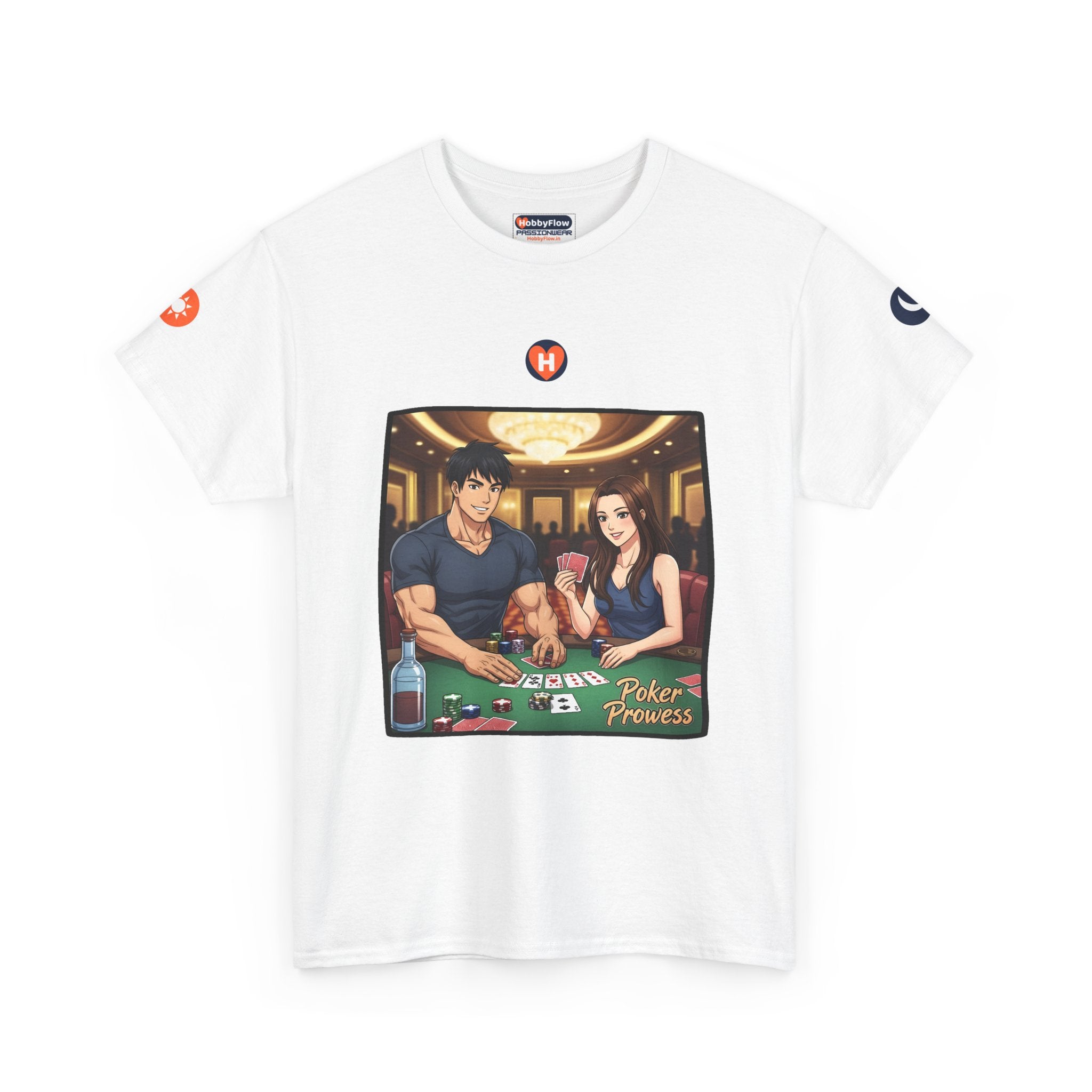 HobbyFlow #182 Poker Tee - Essential Games & Collecting Wear: Deal with Destiny, Shuffle Success.