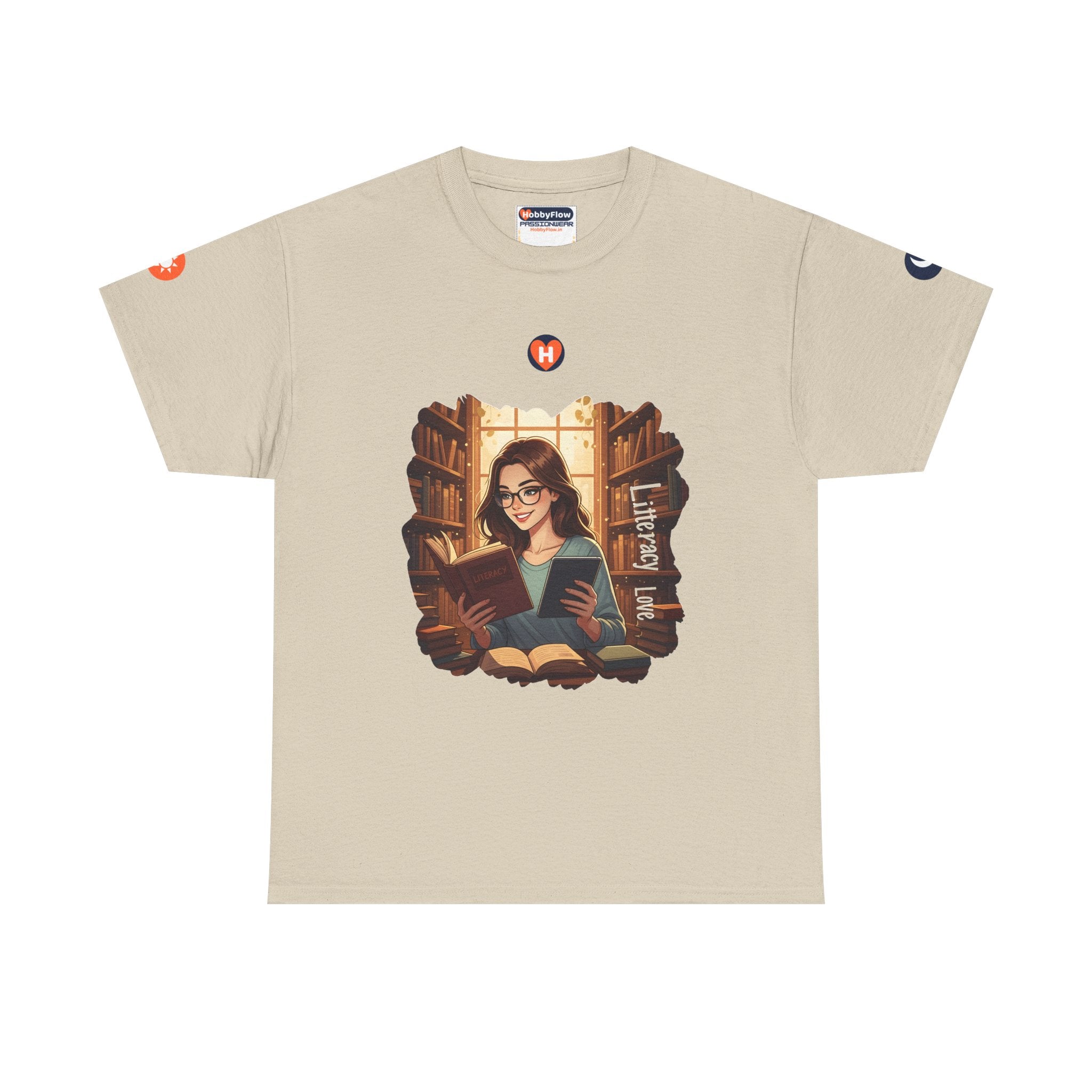 HobbyFlow #307 Reading Tee - Essential Intellectual & Educational Wear: Unfurl Minds, Kindle Heart's Echo.