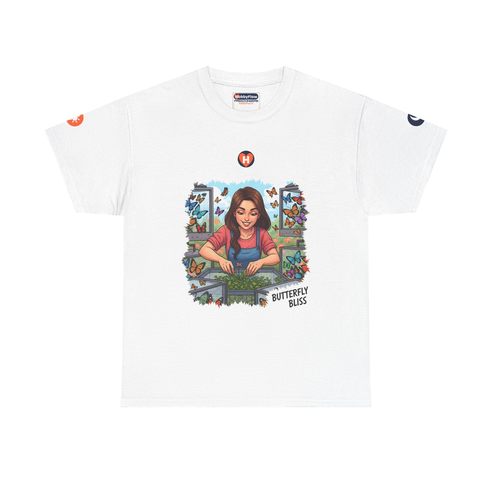 HobbyFlow #306 Butterfly breeding Tee - Essential Animals & Pets Wear: Whispers to Wings, Dance in Delight.