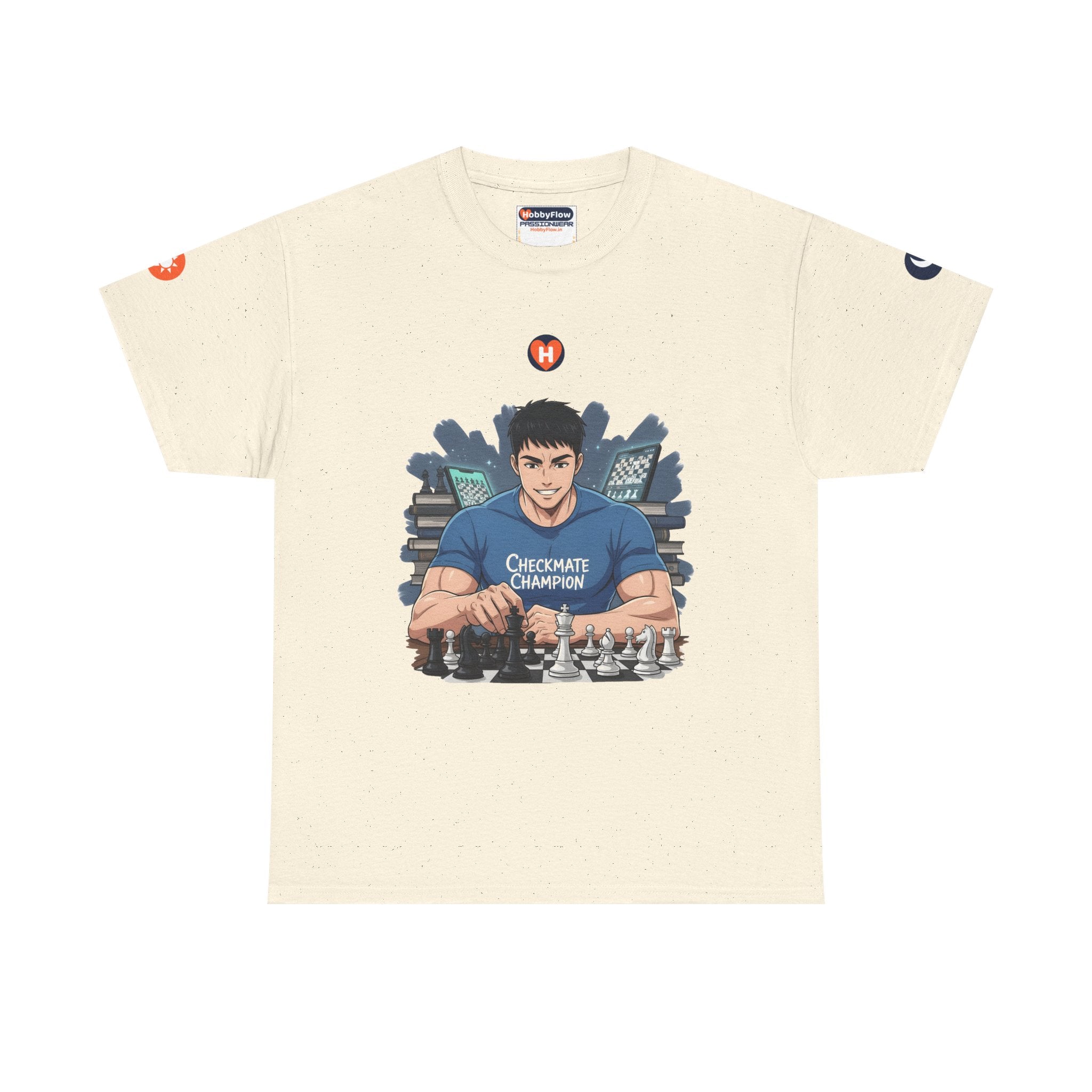 HobbyFlow #320 Chess strategy study Tee - Essential Intellectual & Educational Wear: Pawn to King, Mastering Minds.