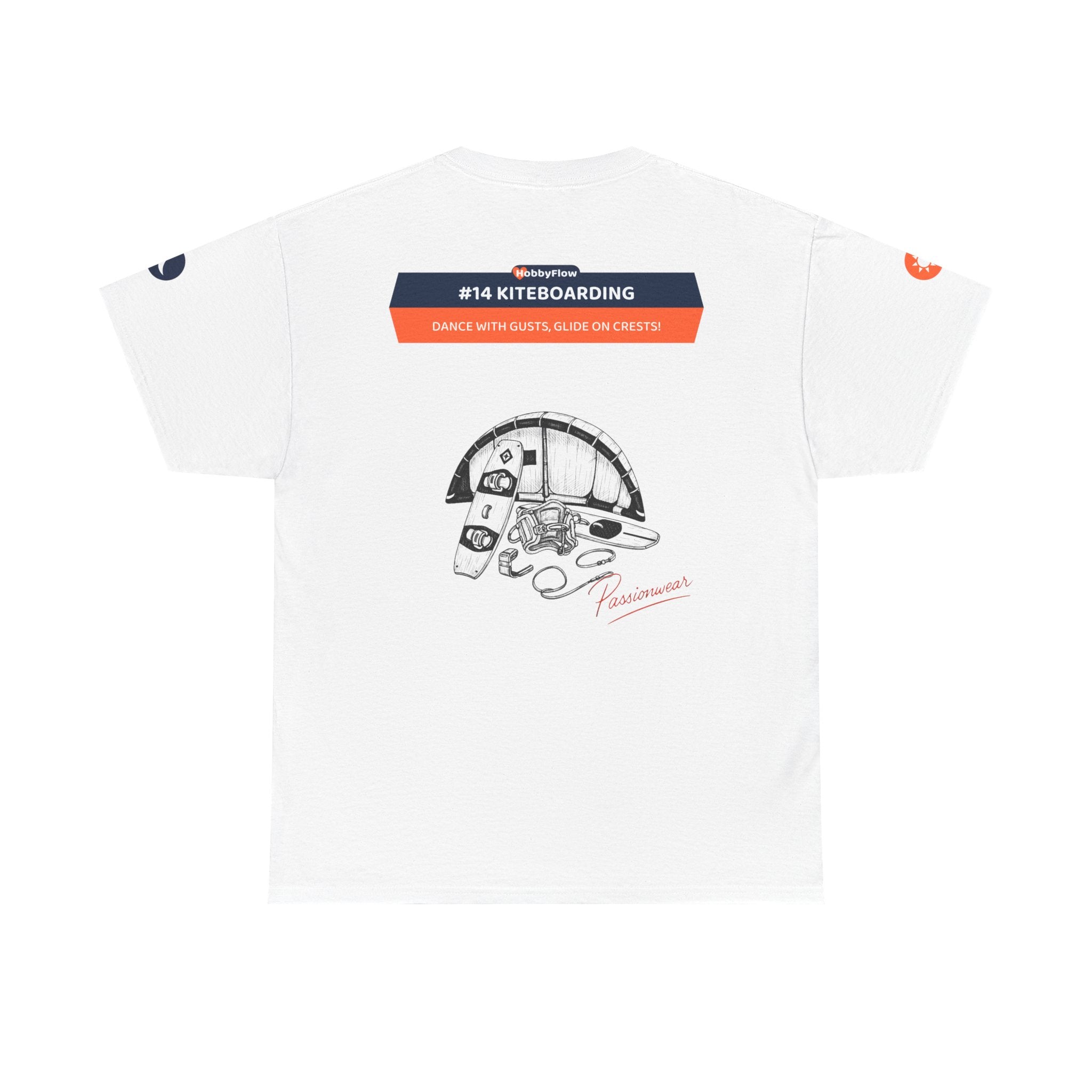 HobbyFlow #14 Kiteboarding Tee - Essential Sports & Adventure Wear: Dance with Gusts, Glide on Crests!