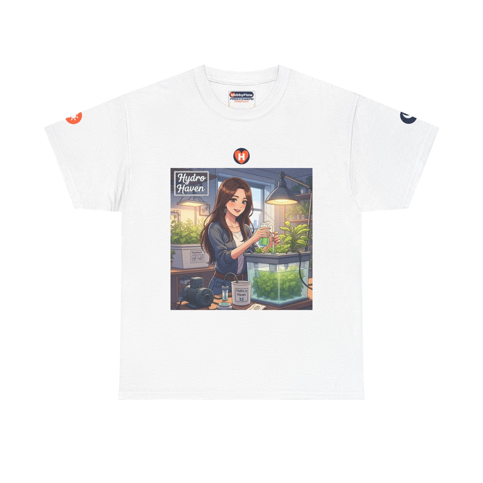 HobbyFlow #266 Hydroponic gardening Tee - Essential Gardening & Nature Wear: Sip Sunlight, Harvest Whispers of Green!