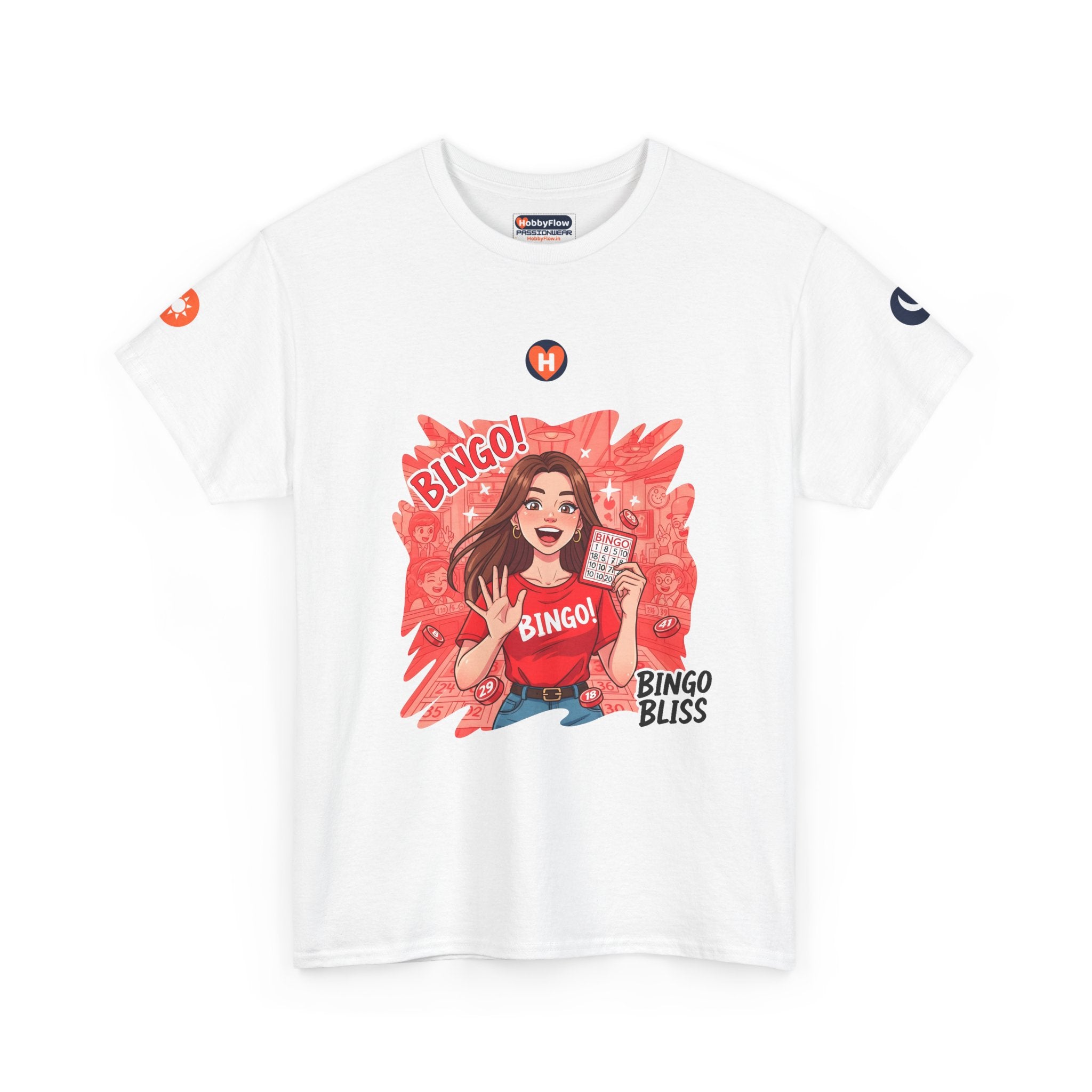 HobbyFlow #200 Bingo Tee - Essential Games & Collecting Wear: Thrill in Numbers, Revel in Joy!