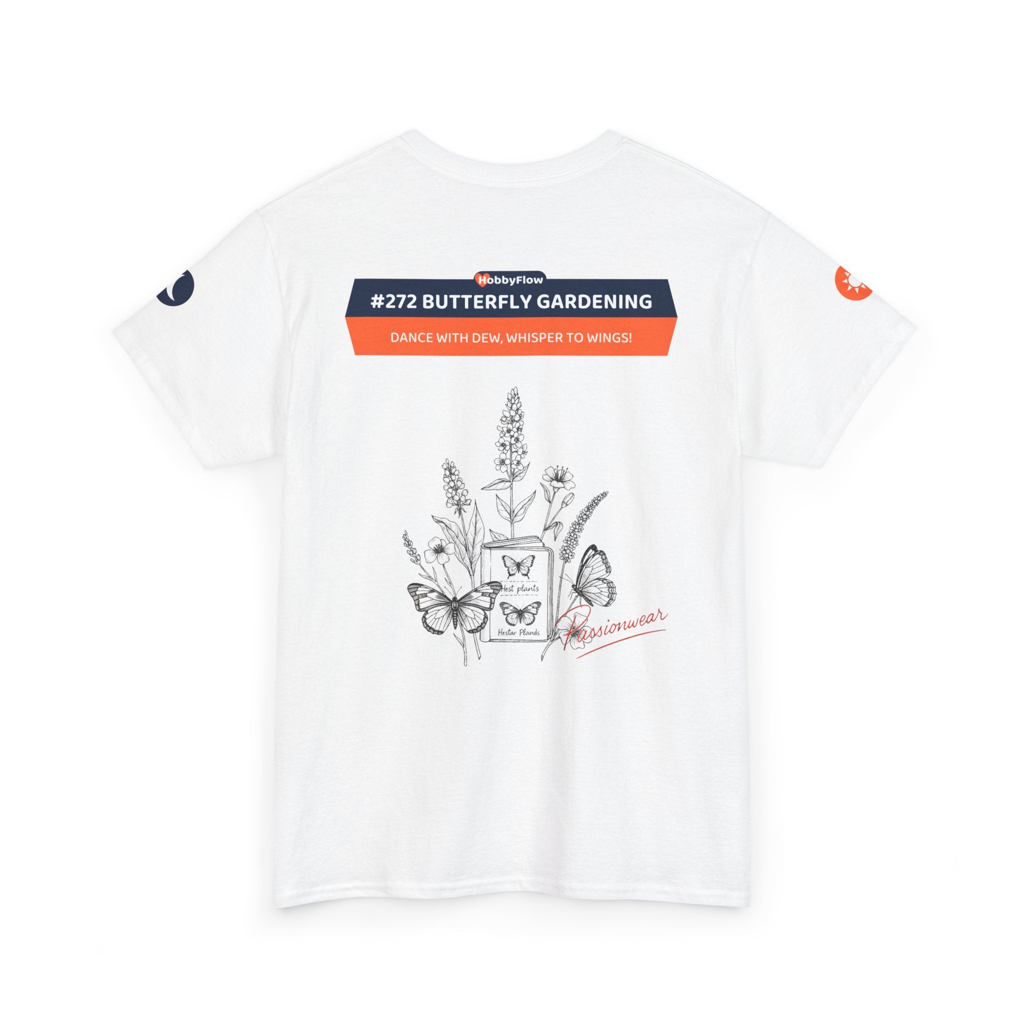 HobbyFlow #272 Butterfly gardening Tee - Essential Gardening & Nature Wear: Dance with Dew, Whisper to Wings!