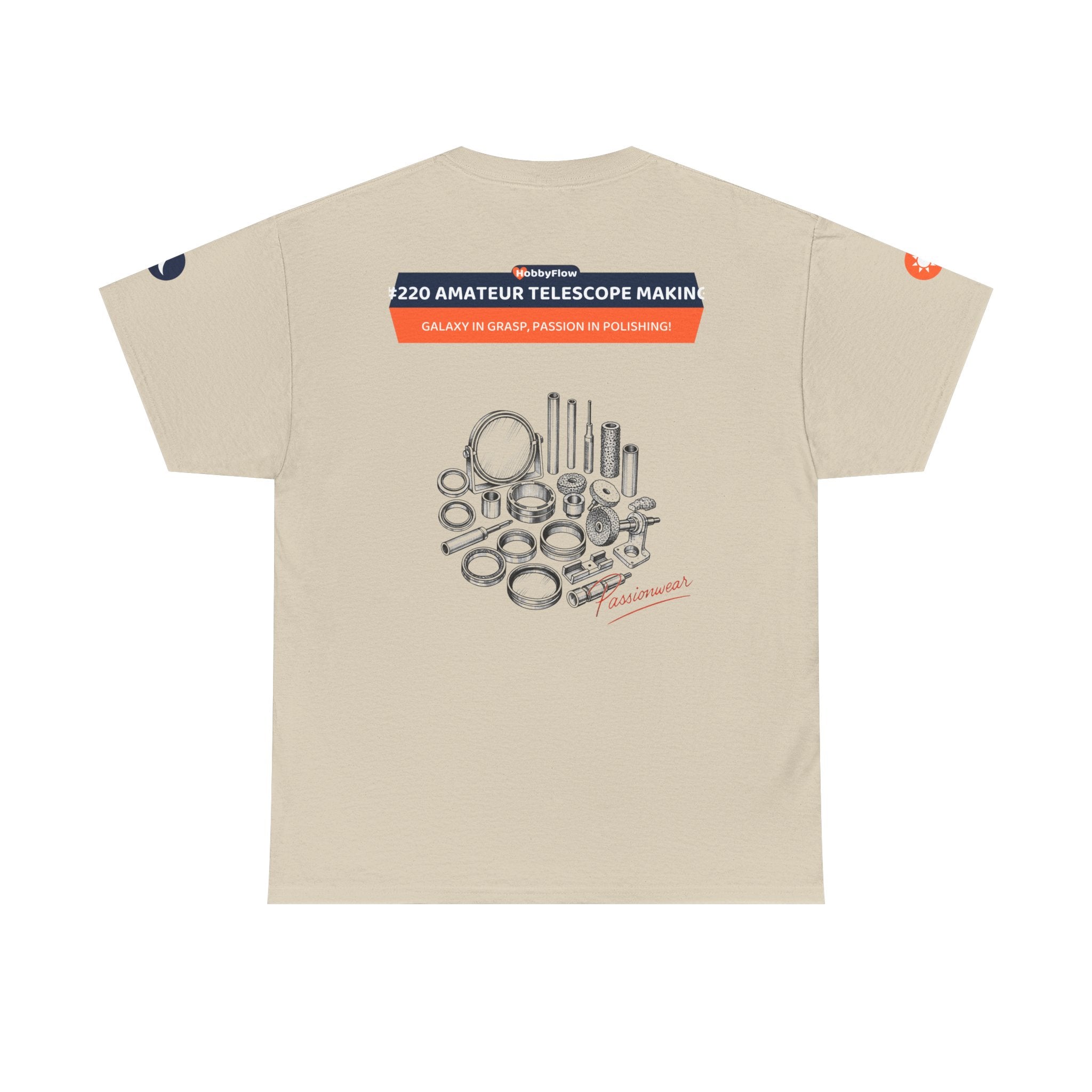 HobbyFlow #220 Amateur telescope making Tee - Essential Technology & DIY Wear: Galaxy in Grasp, Passion in Polishing!