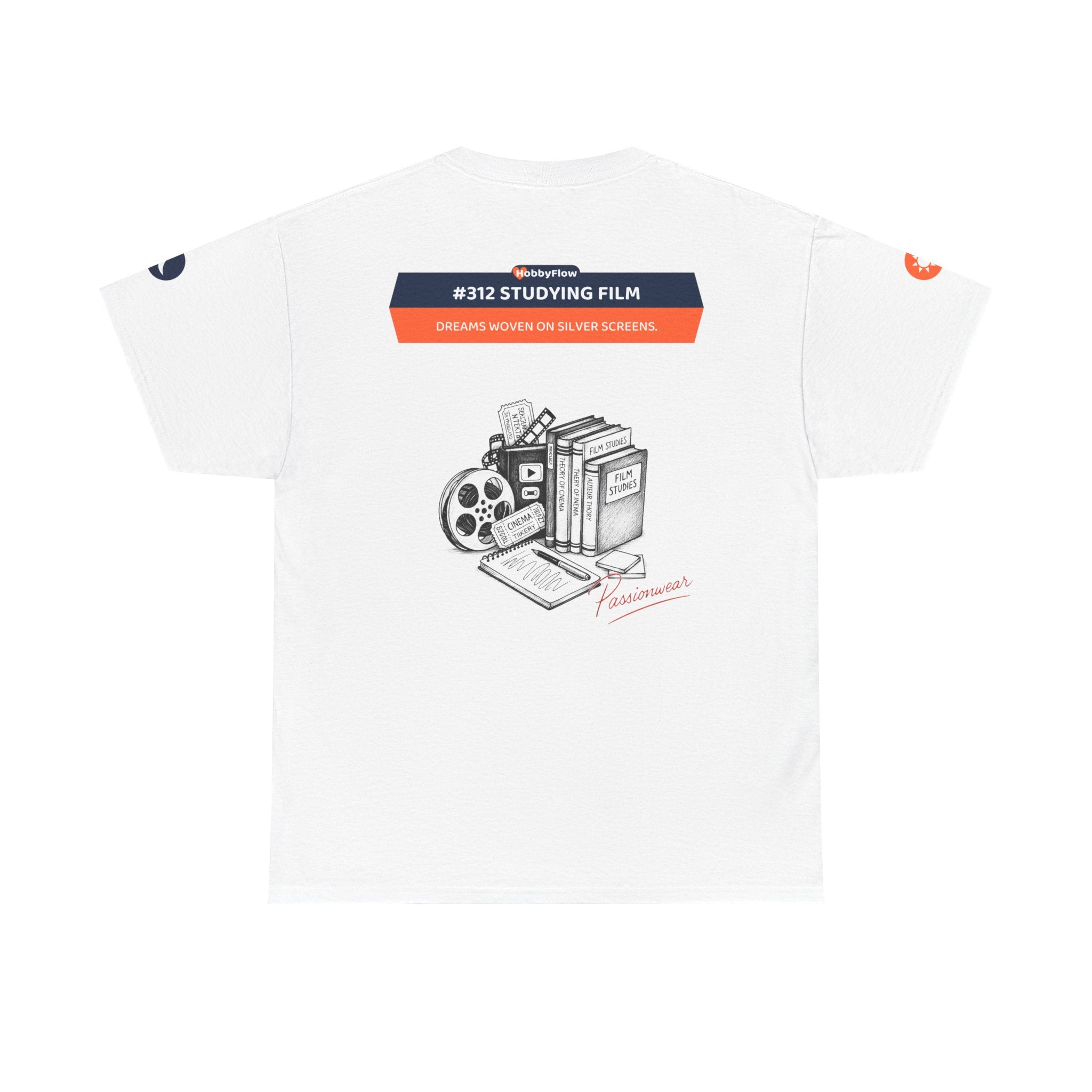 HobbyFlow #312 Studying film Tee - Essential Intellectual & Educational Wear: Dreams Woven on Silver Screens.