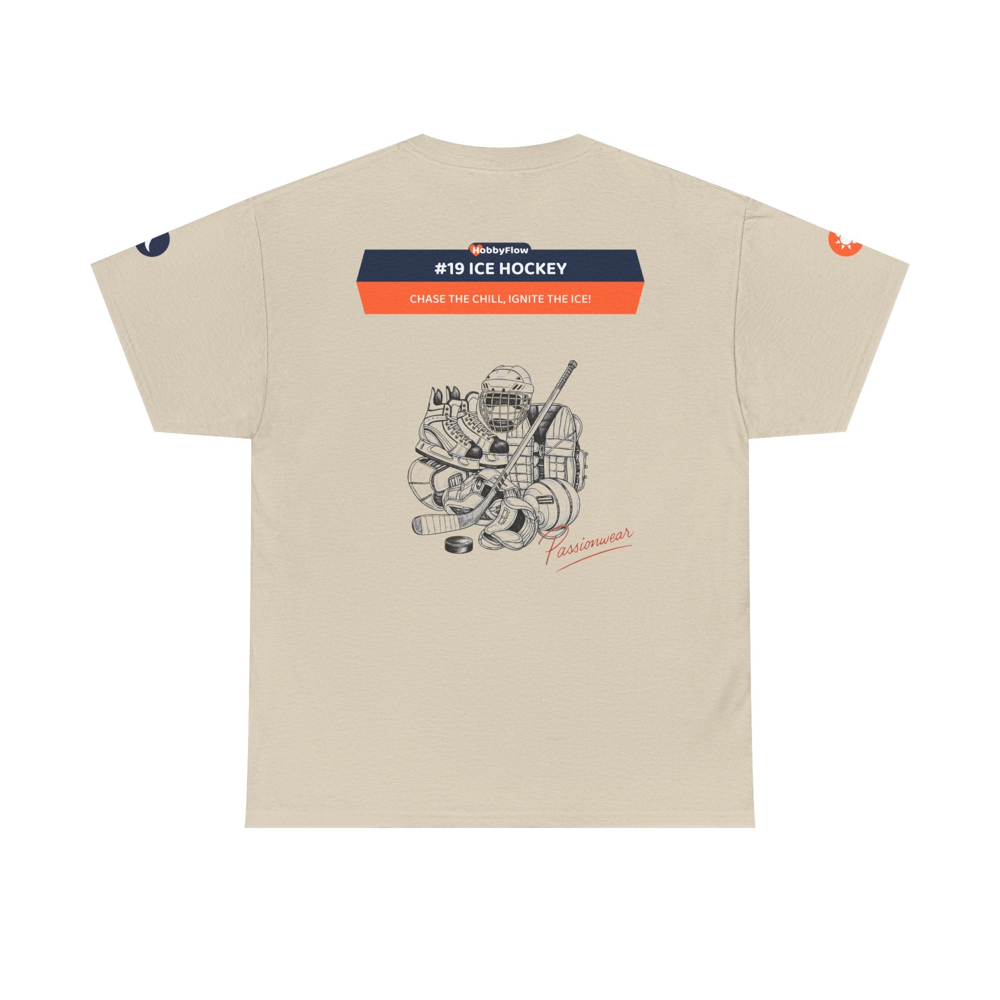 HobbyFlow #19 Ice hockey Tee - Essential Sports & Adventure Wear: Chase the Chill, Ignite the Ice!