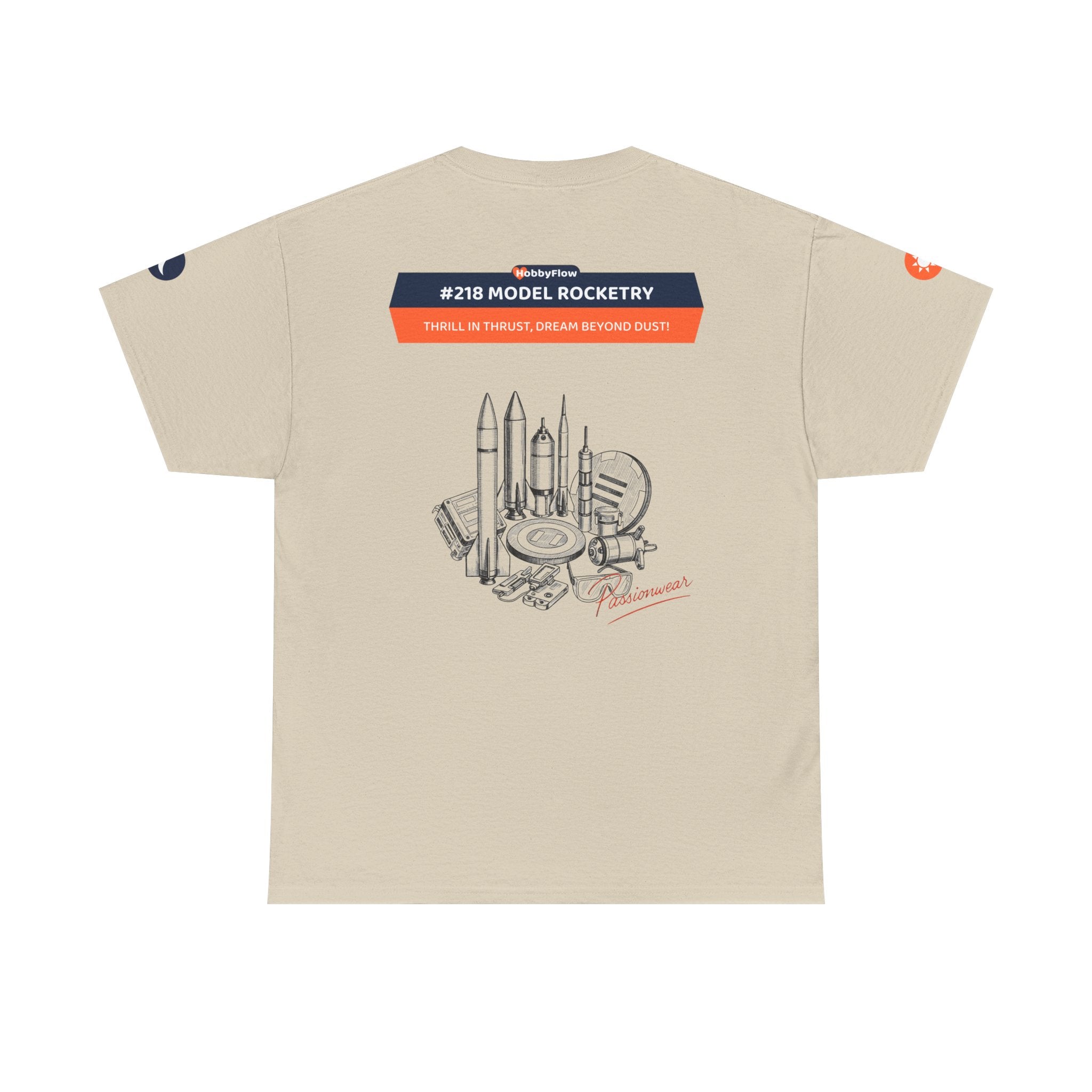 HobbyFlow #218 Model rocketry Tee - Essential Technology & DIY Wear: Thrill in Thrust, Dream Beyond Dust!