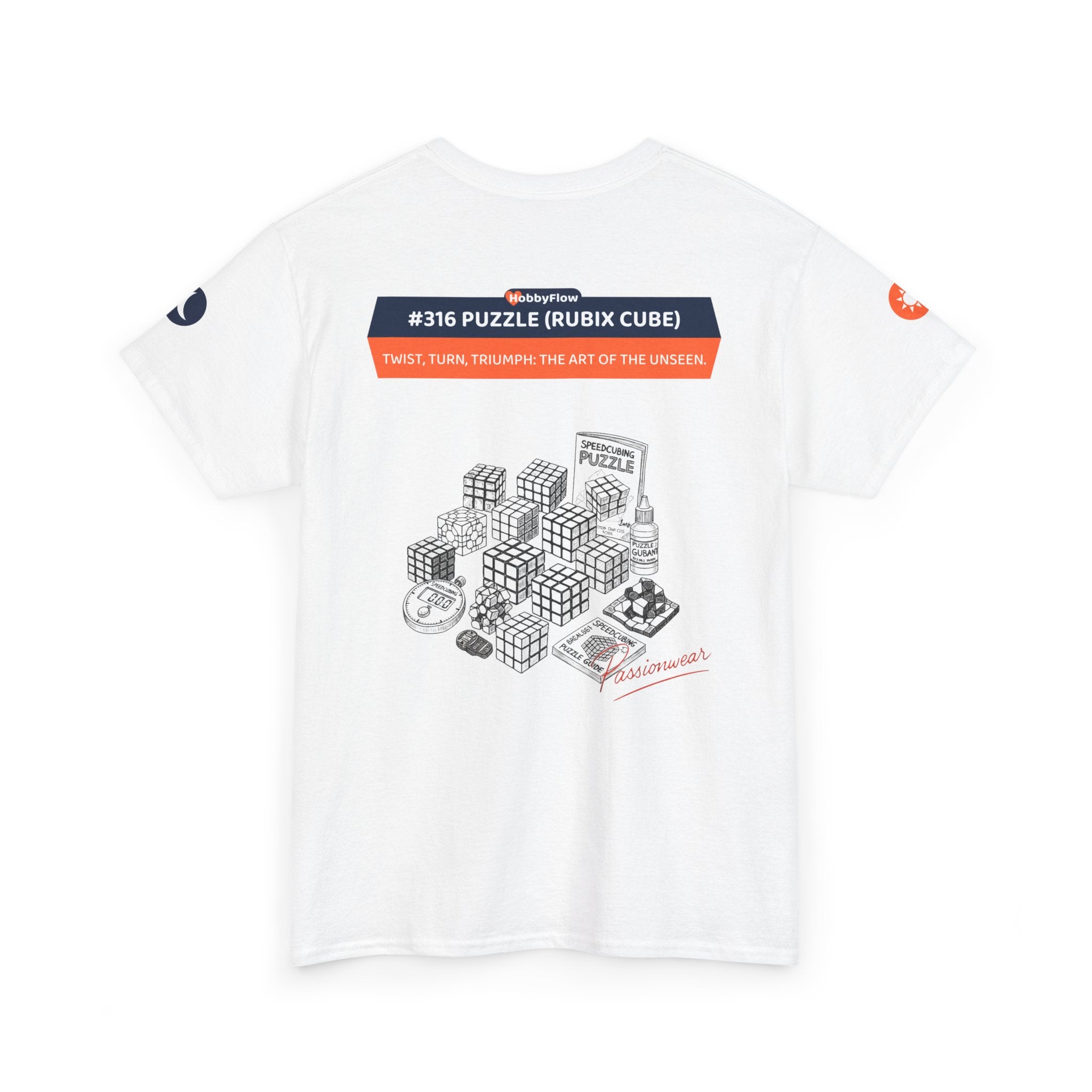 HobbyFlow #316 Puzzle (Rubix cube) Tee - Essential Intellectual & Educational Wear: Twist, Turn, Triumph: The Art of the Unseen.