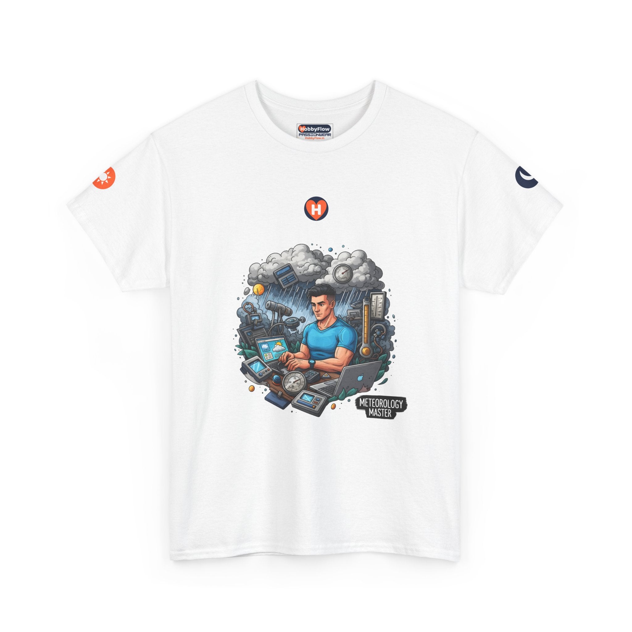 HobbyFlow #280 Meteorology Tee - Essential Gardening & Nature Wear: Caress Clouds, Unfurl Sky's Secrets!