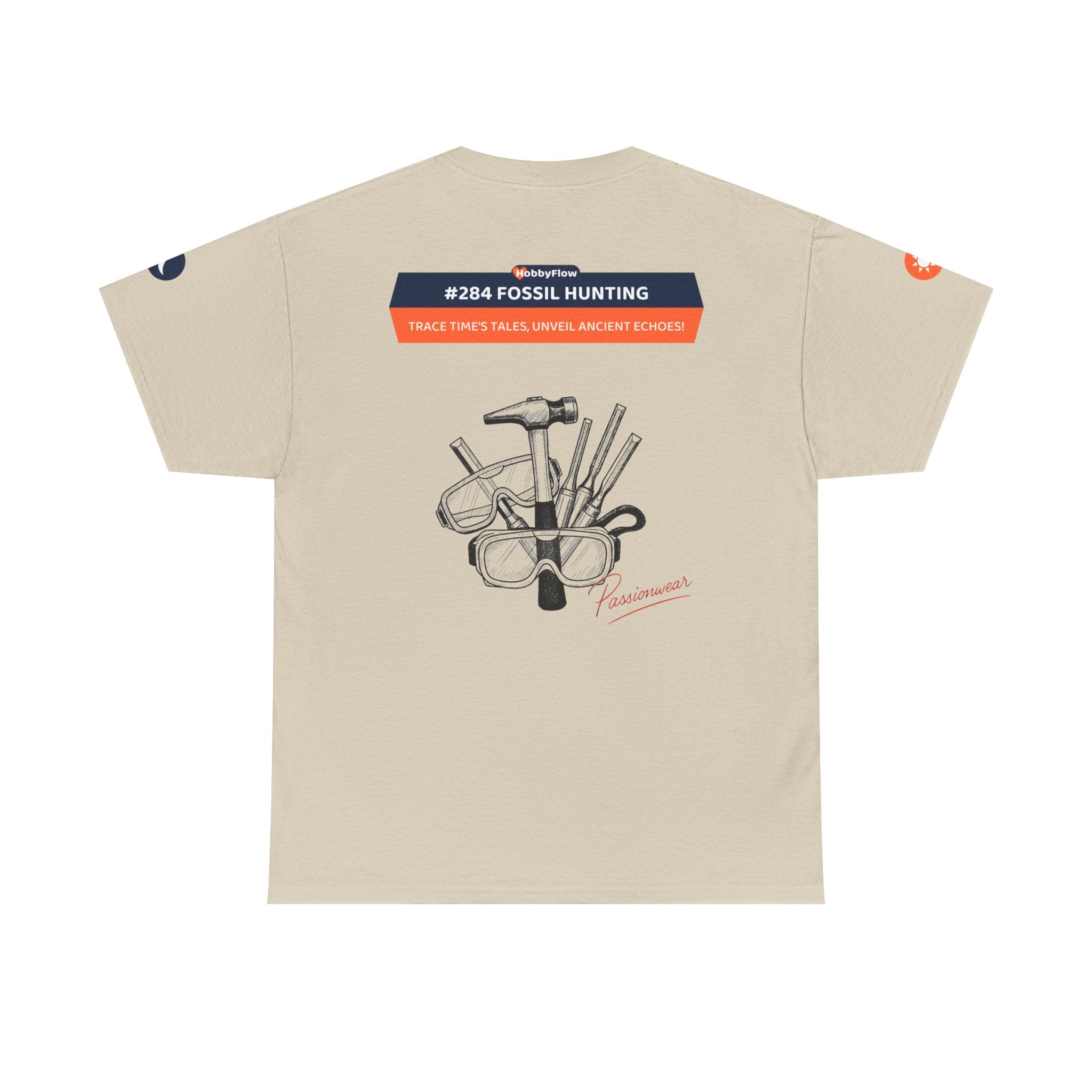 HobbyFlow #284 Fossil hunting Tee - Essential Gardening & Nature Wear: Trace Time's Tales, Unveil Ancient Echoes!